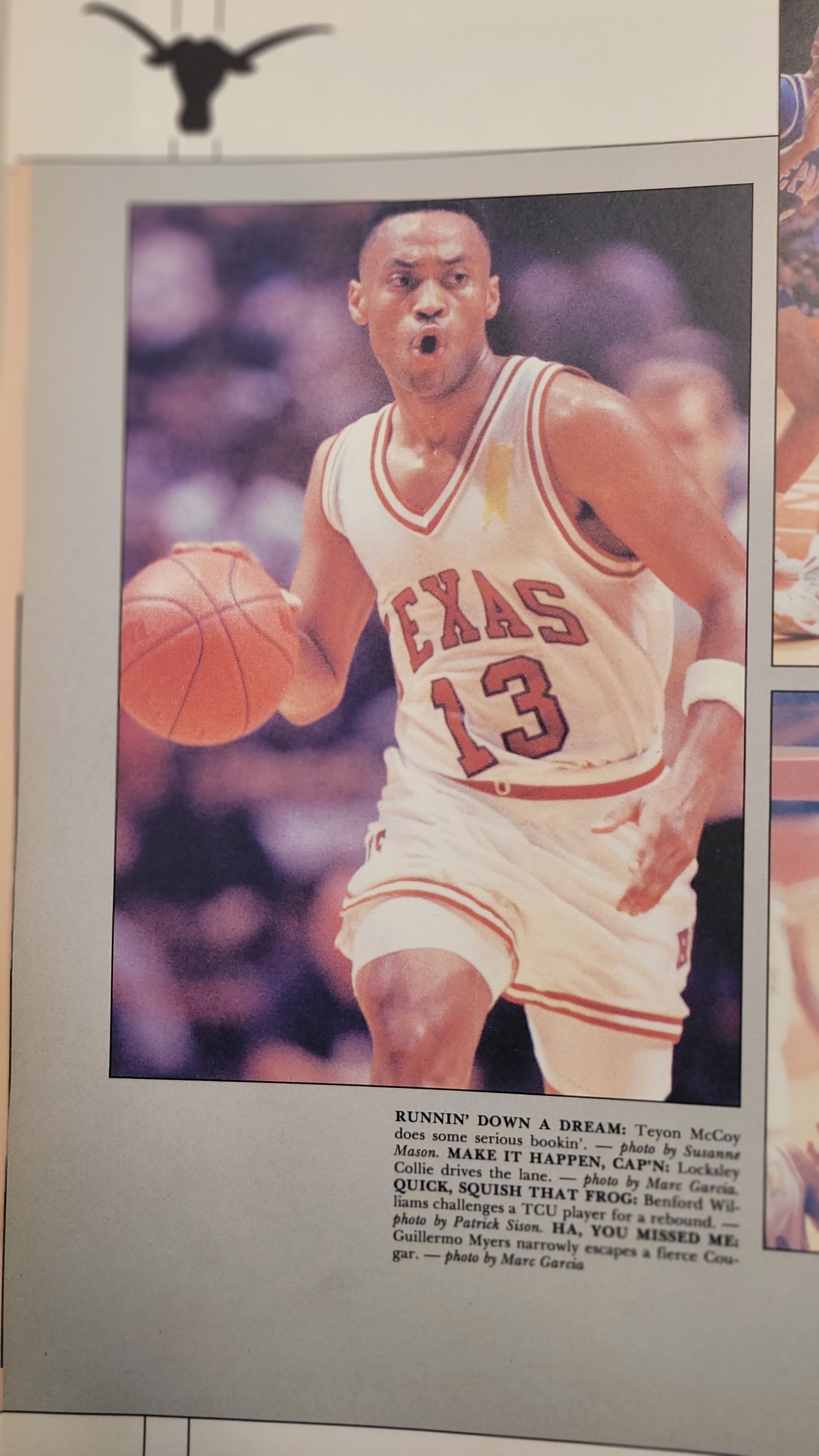 1990-1991  mens basketball Lamont Hill 