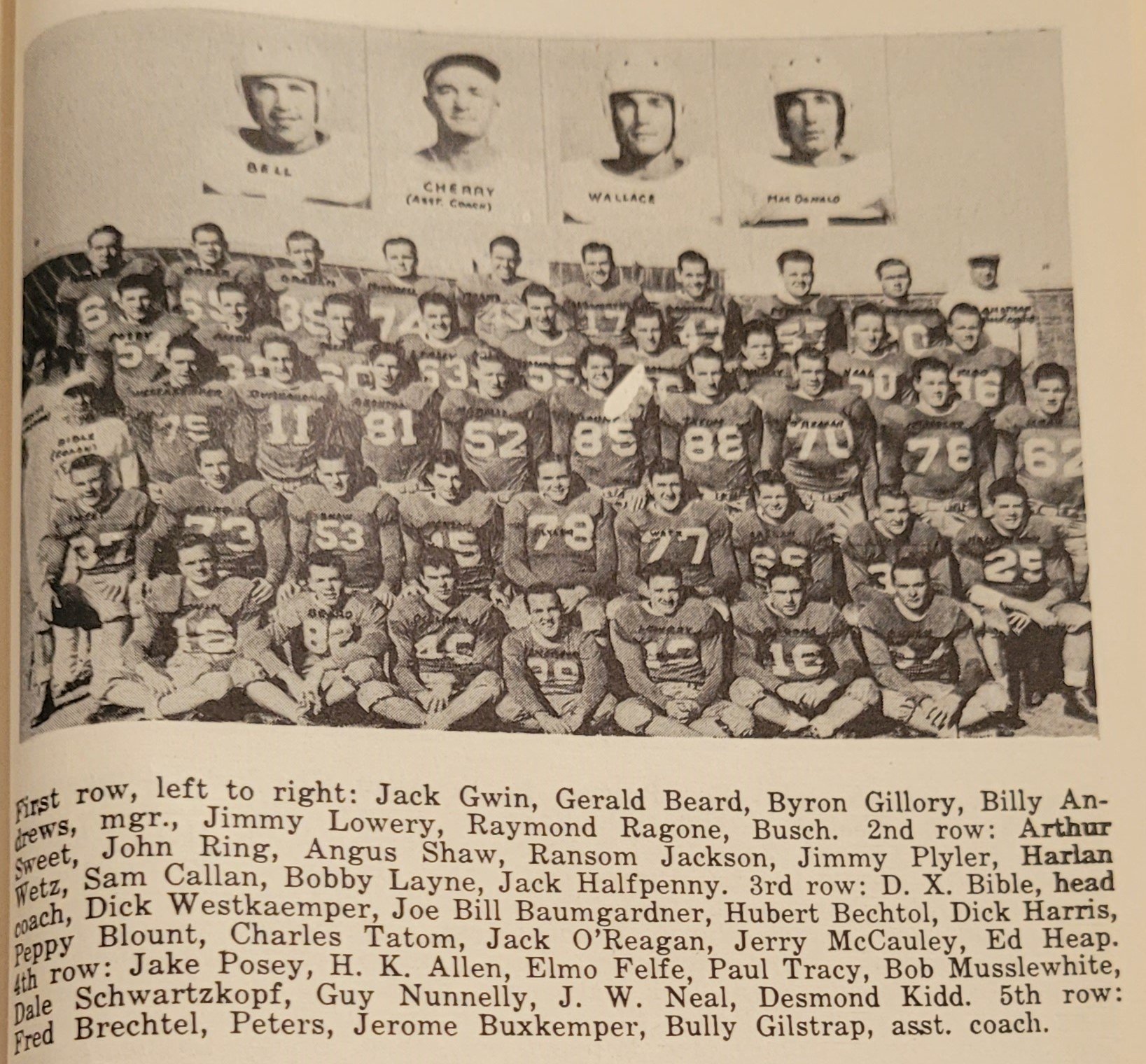 1945 Ransom Jackson 2nd row 4th from the left 