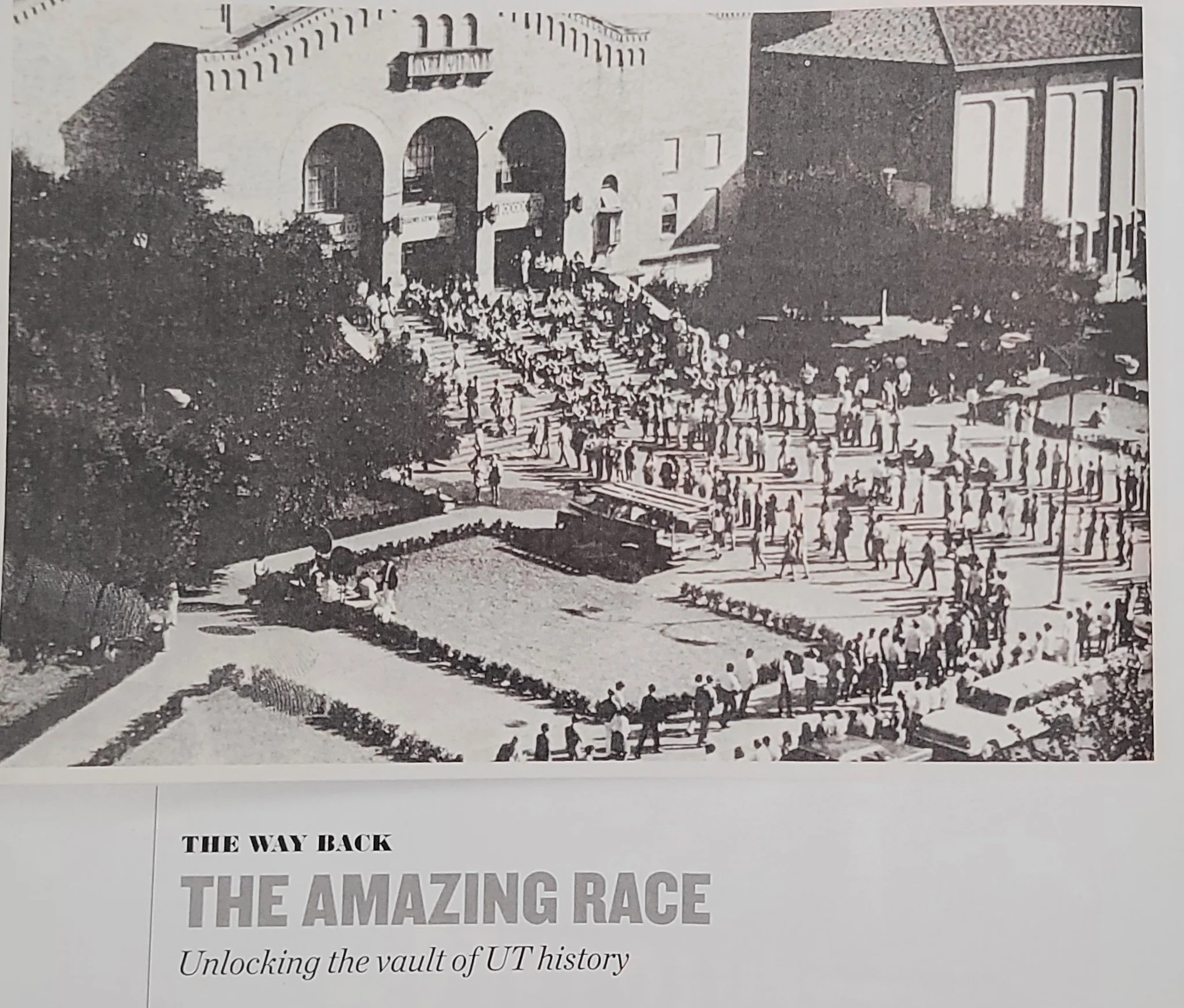  Texas registration lines at Gregory gym.  