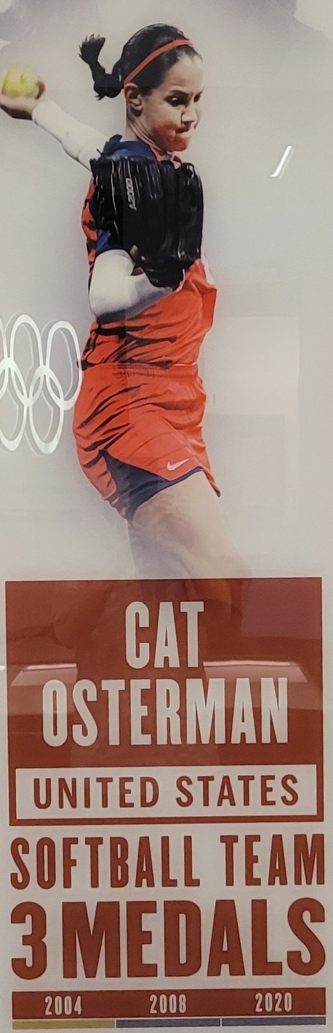 Cat was an Olympian in 2004,2008,and 2020