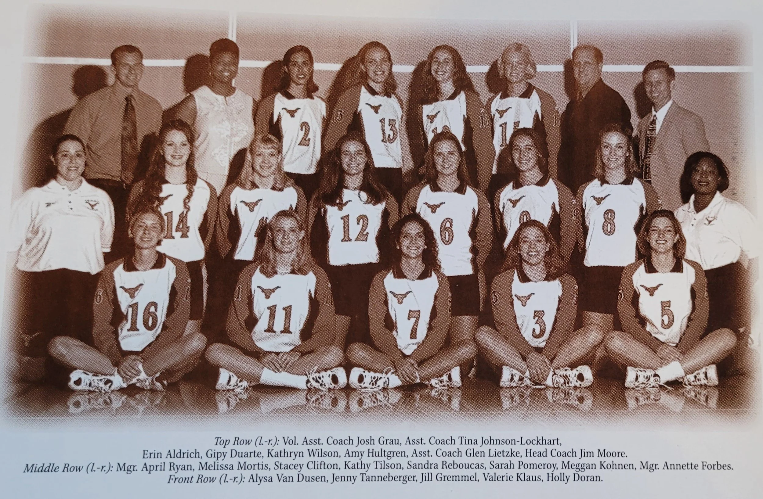Volley Ball History 19802000 Texas Legacy Support Network