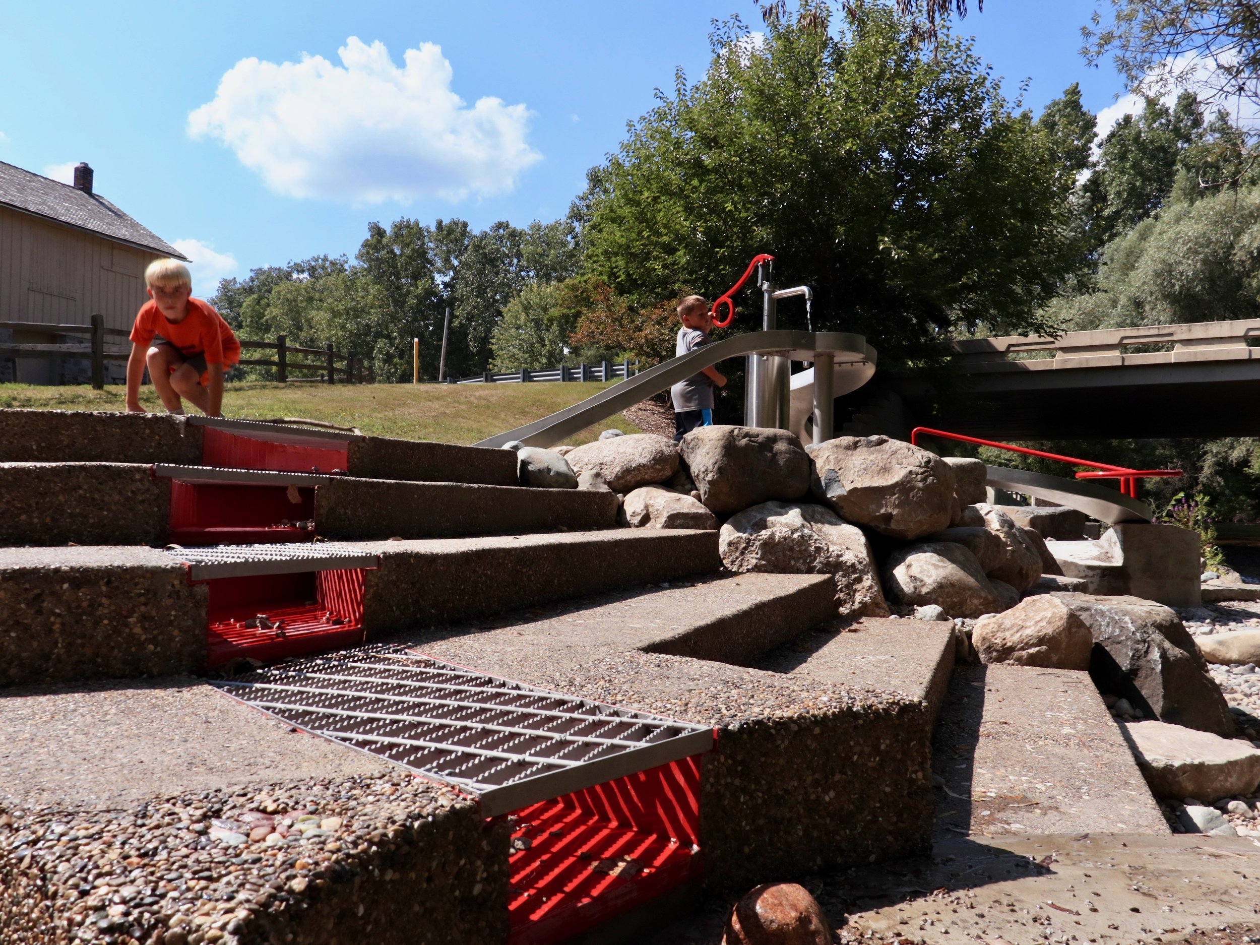 Sluice to the creek