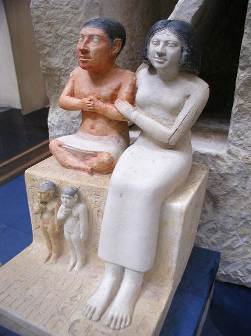 Seneb and his wife. Image: Jon Bodsworth