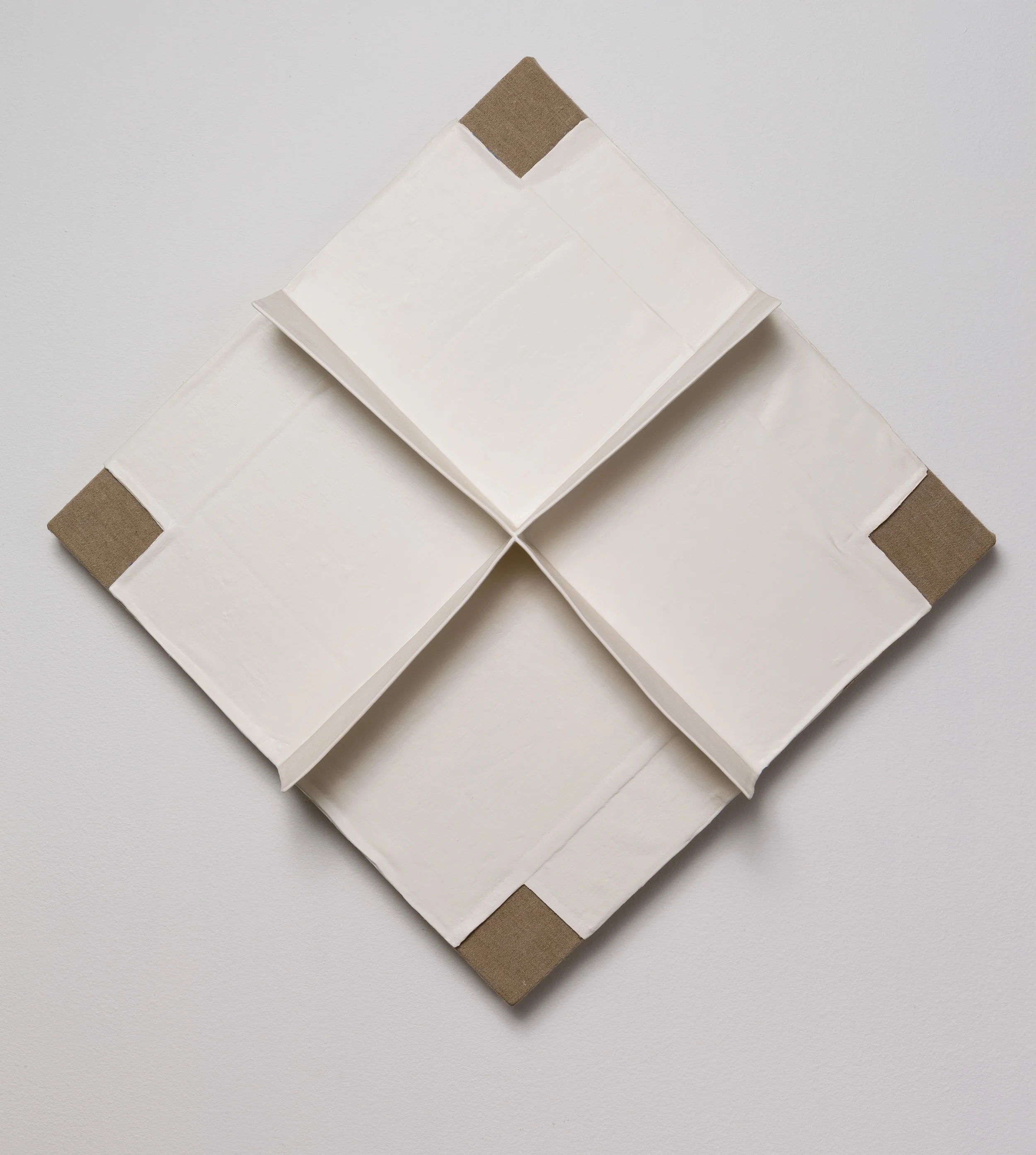 Texture/Parameter #1 2012 acrylic, oil and linen over panel 24 x 24 x 5 inches 