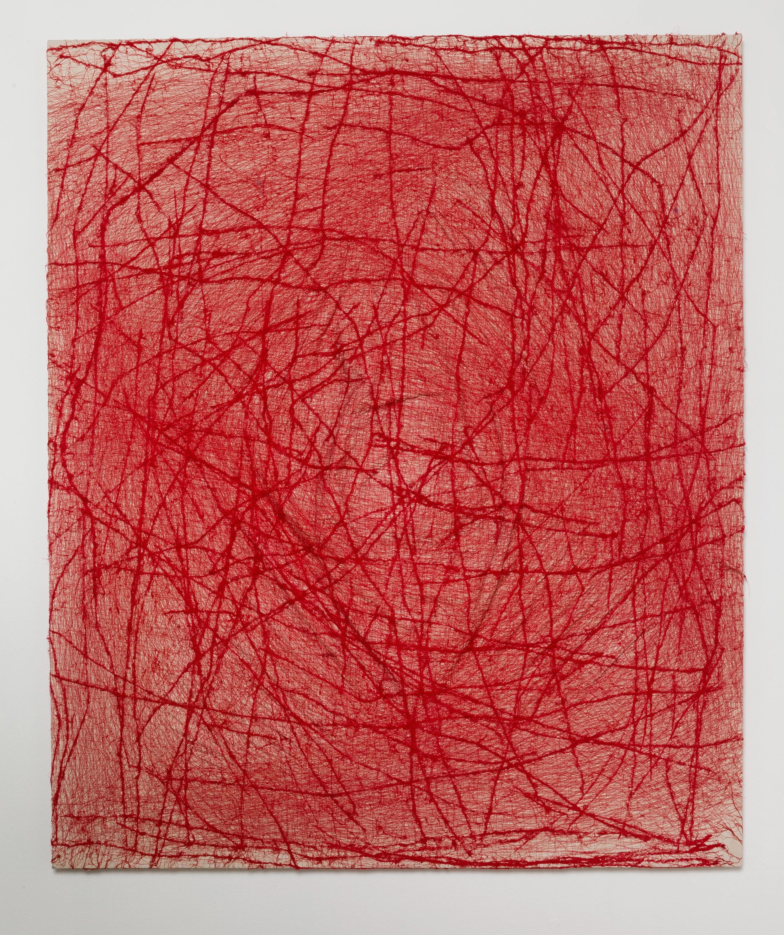 Landscapification #6 2012-2013 thread on canvas 72 1/2 x 60 x 4 1/2 inches