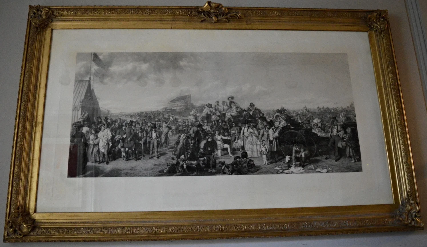 William Frith 'Derby Day' 1863, Dimensions: 63cm x 120cm