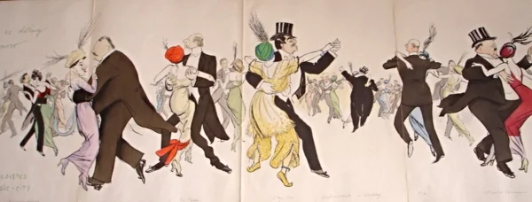 SEM 'Dancing' Dimensions: 92cm x 32cm (unframed)