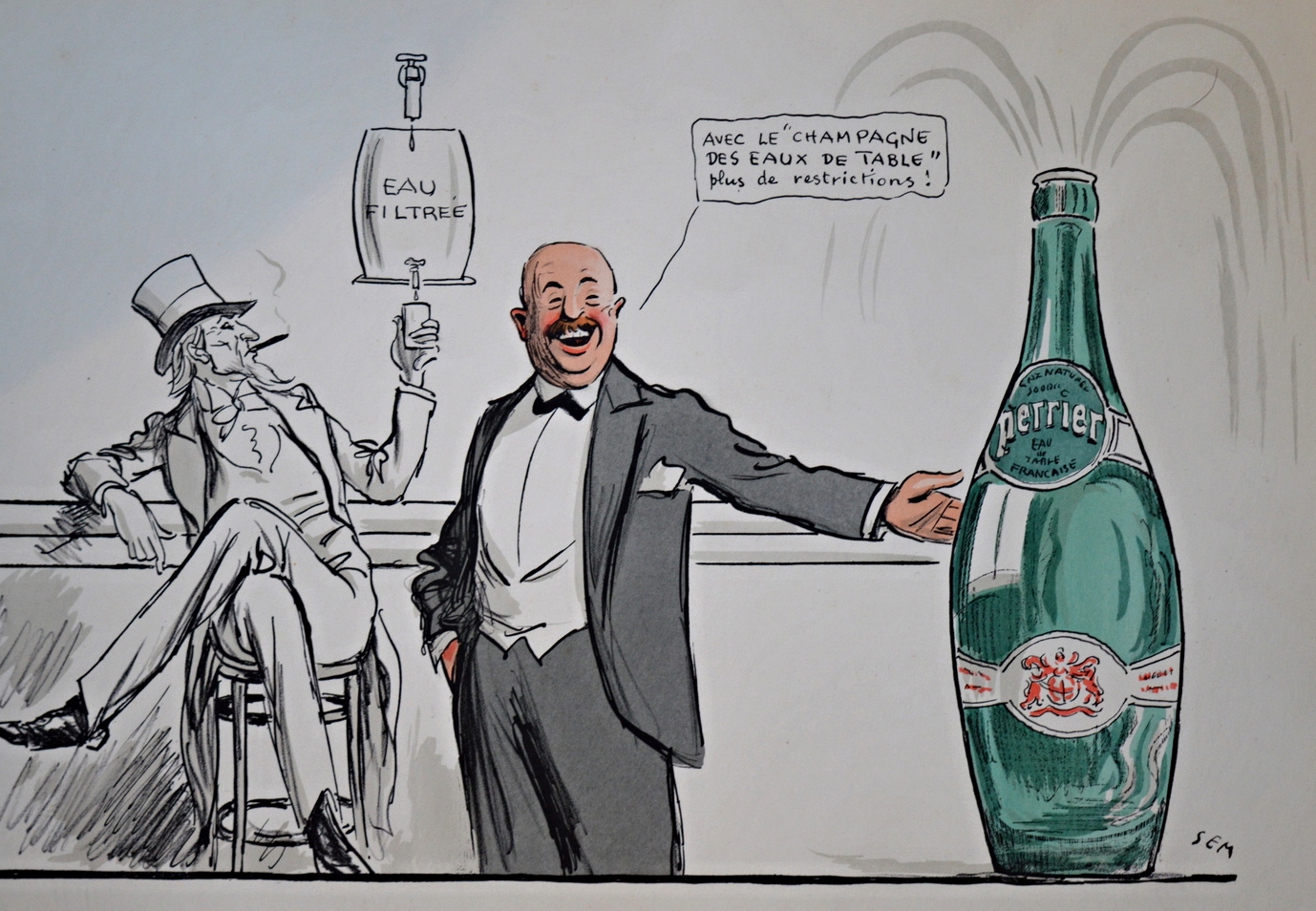 SEM 'Perrier' Dimensions: 50cm x 33cm (unframed)