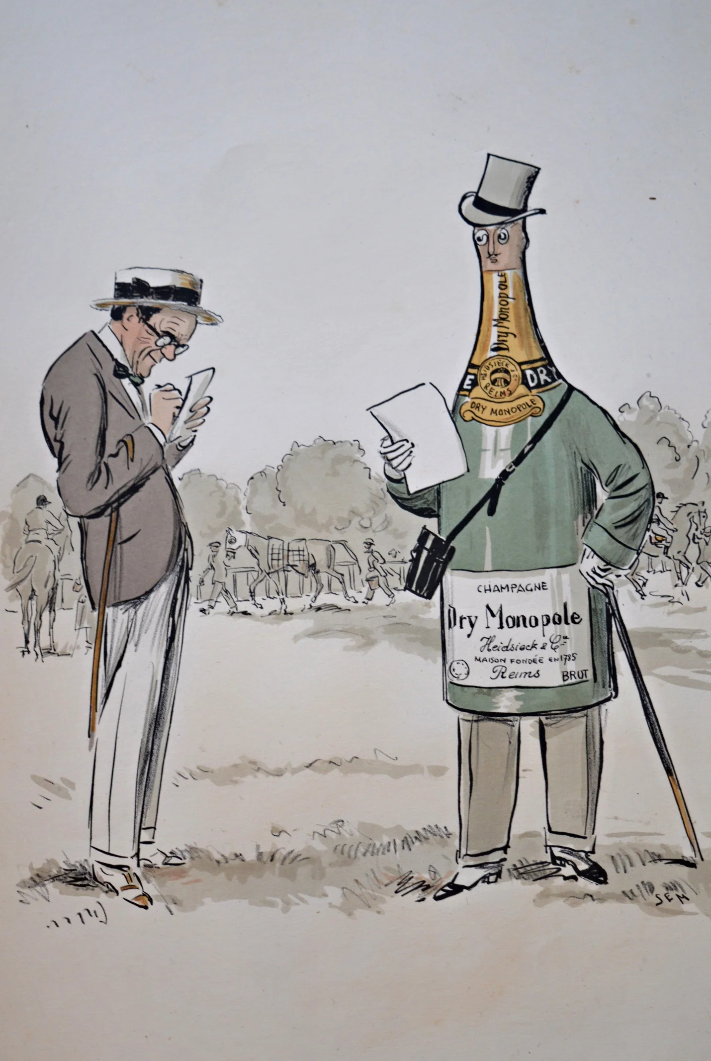 SEM 'Racing' Dimensions: 51cm x 34.5cm (unframed)