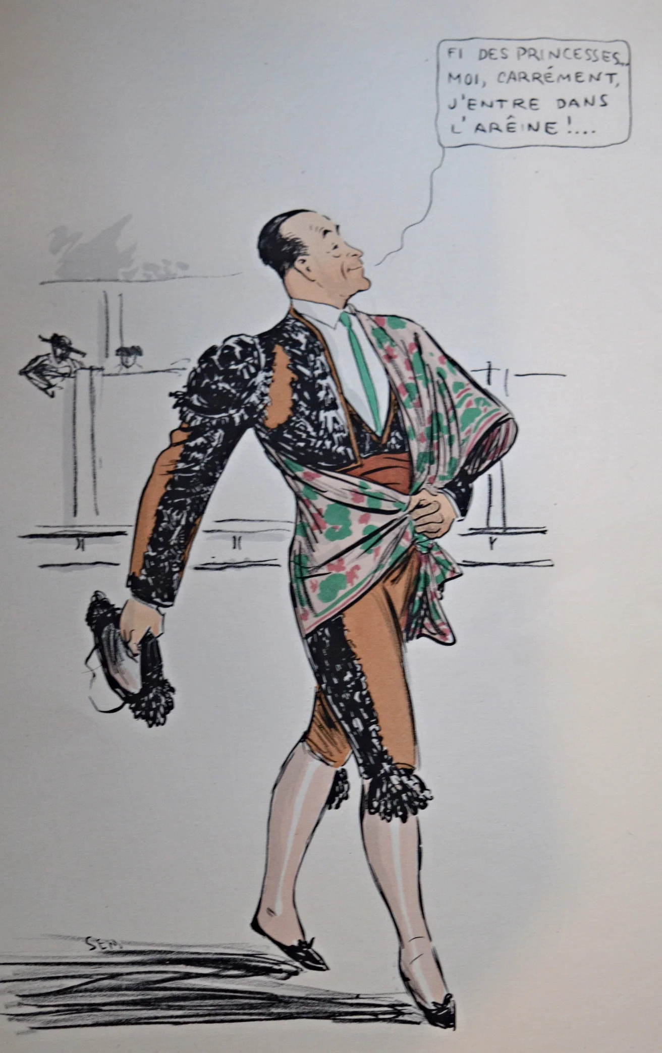 SEM 'Matador' Dimensions: 51cm x 34.5cm (unframed)