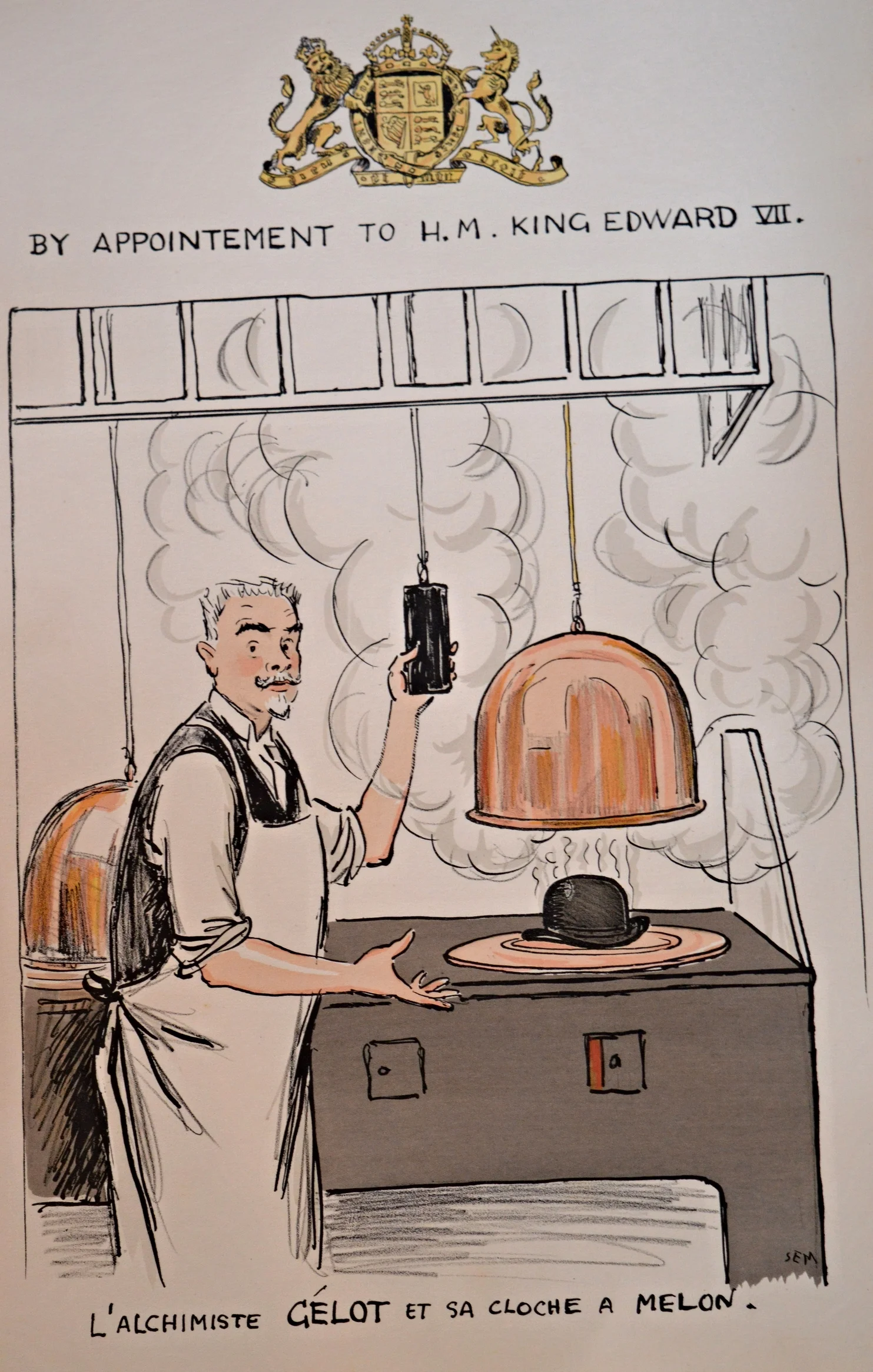 SEM 'cooking' Dimensions: 51cm x 34.5cm (unframed)
