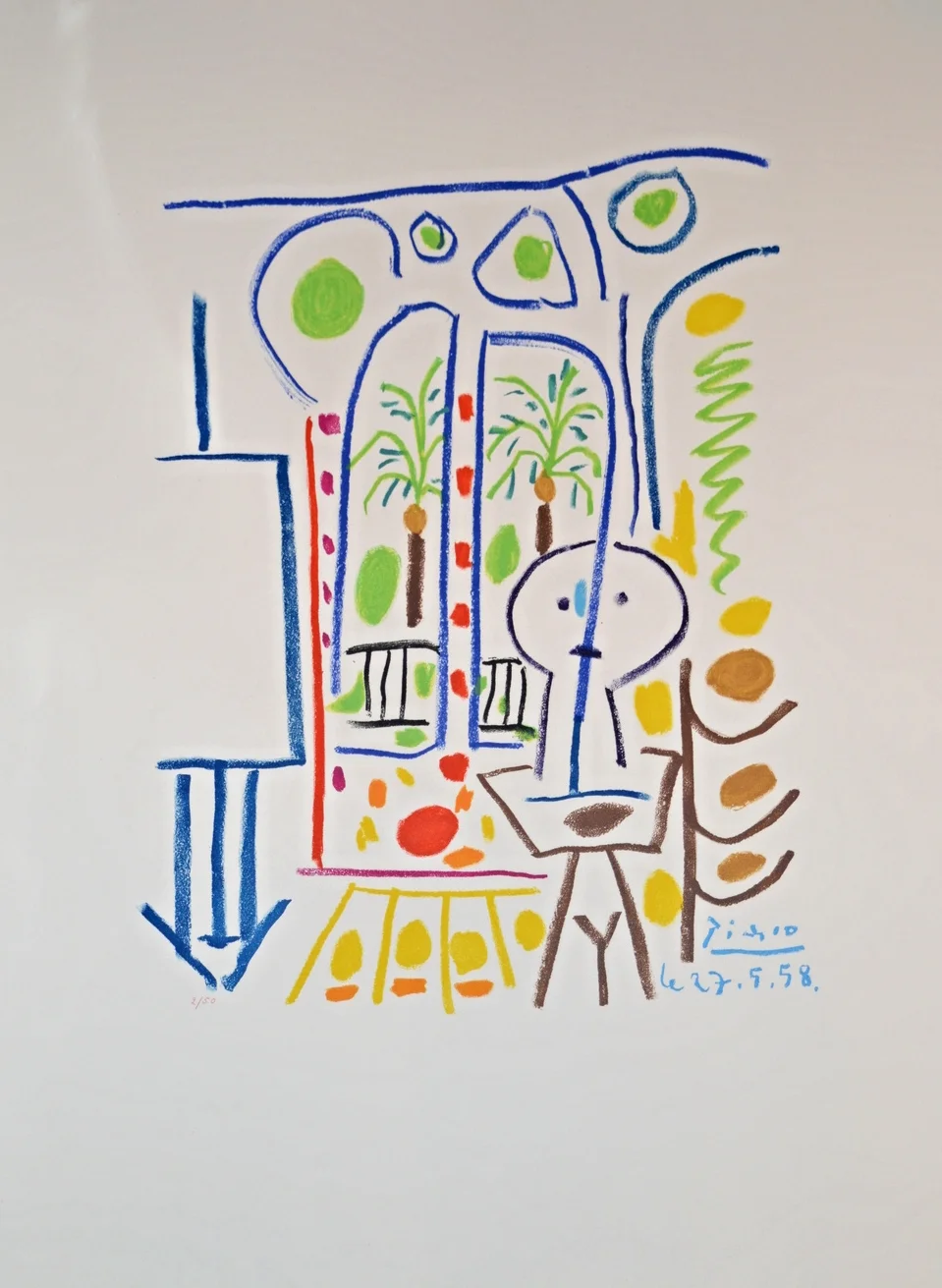 Original Lithograph, Edition 125, Dimensions: 65cm x 50cm