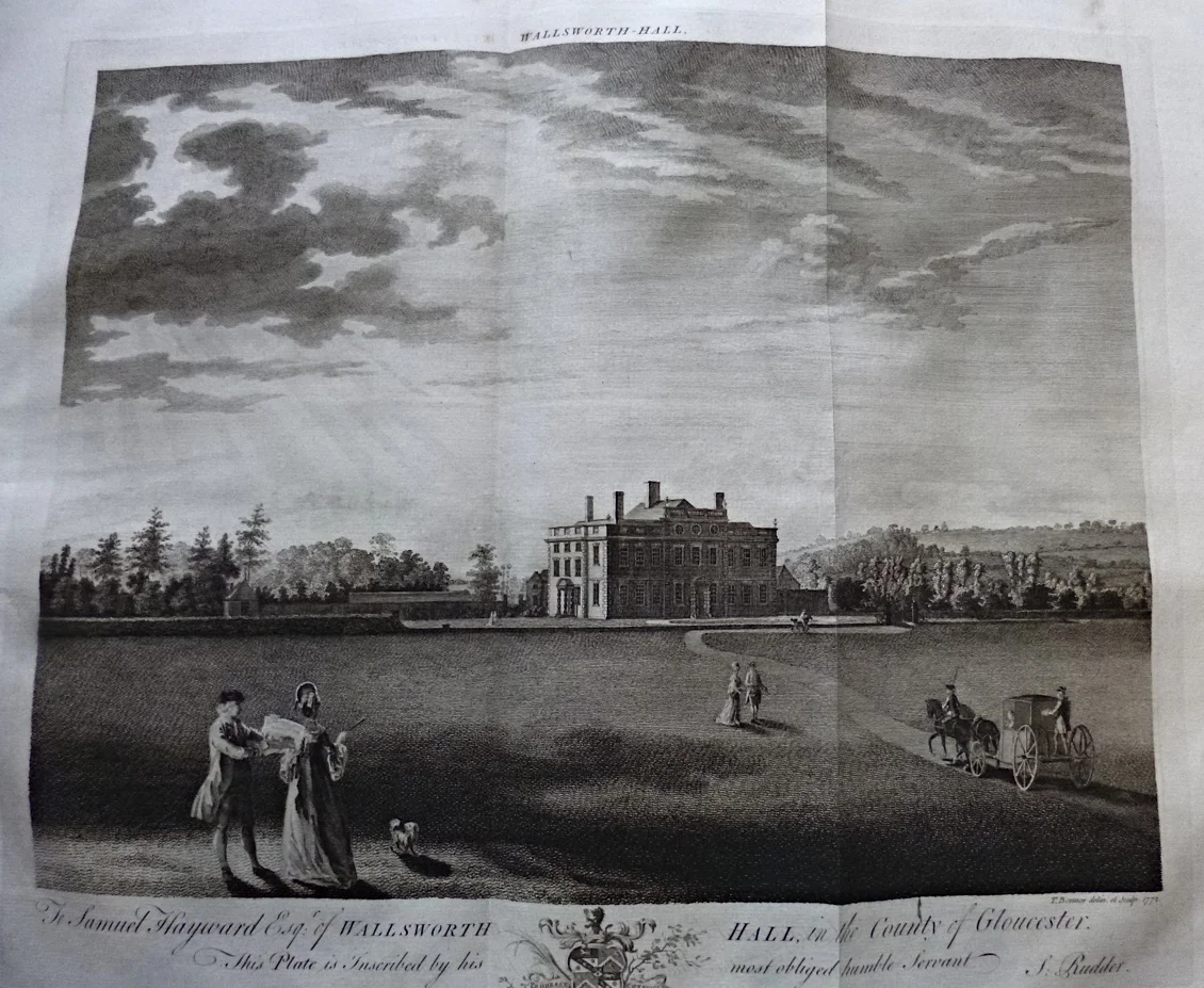 Landscape Set 2: Rudders Views of Gloucestershire Houses, Dimensions: 48cm x 41cm. Published c 1775