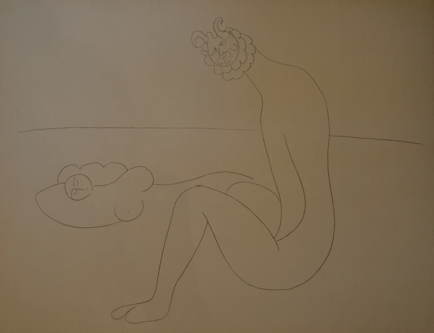 Picasso, Mes dessins d'Antibes. Dimensions 65cm x 50cm. Unframed.