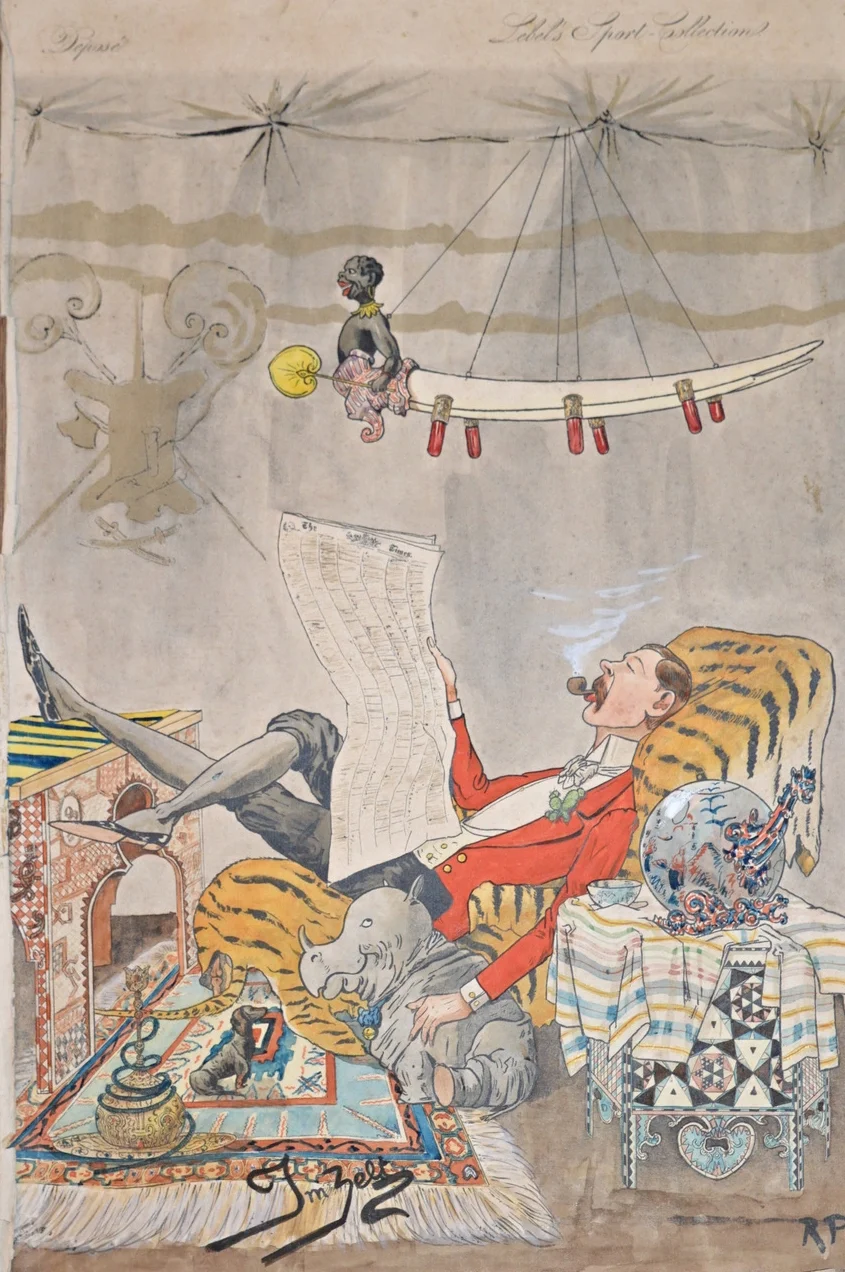 Lord Humbug in Africa, from original folio 1920. Dimensions: 57cm x 37cm, unframed.