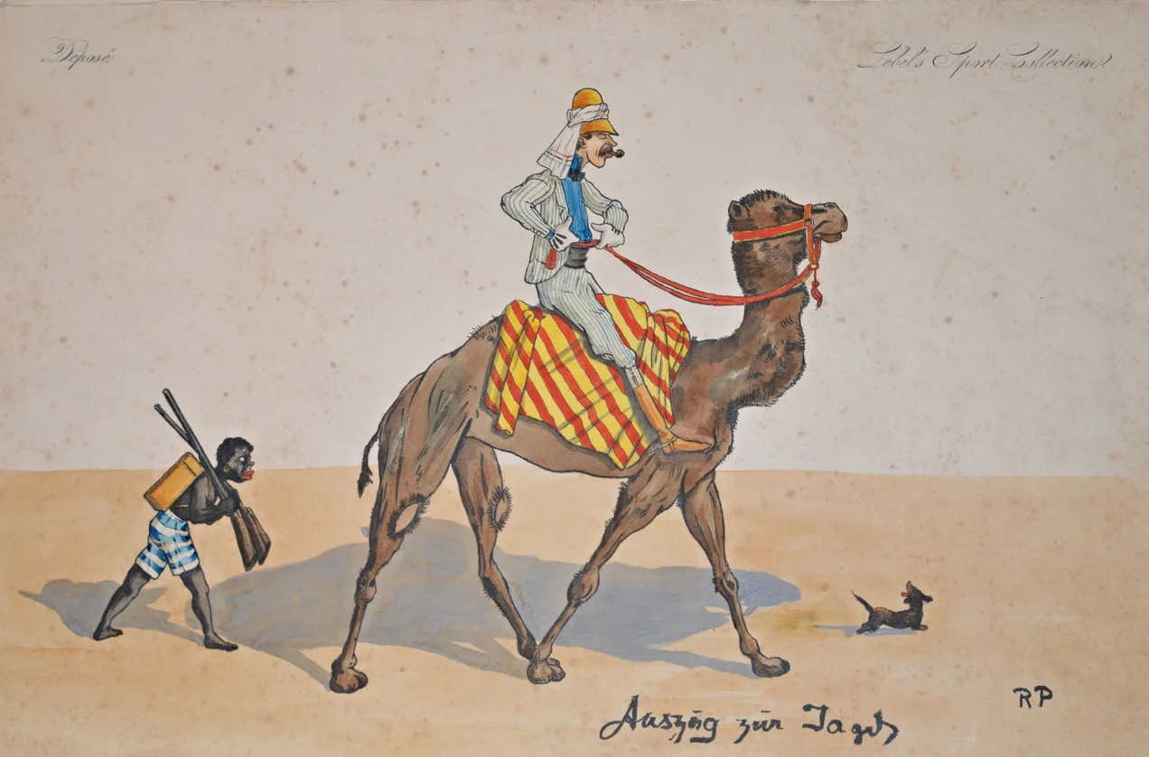 'Lord Humbug in Africa' Dimensions: 57cm x 37cm, unframed