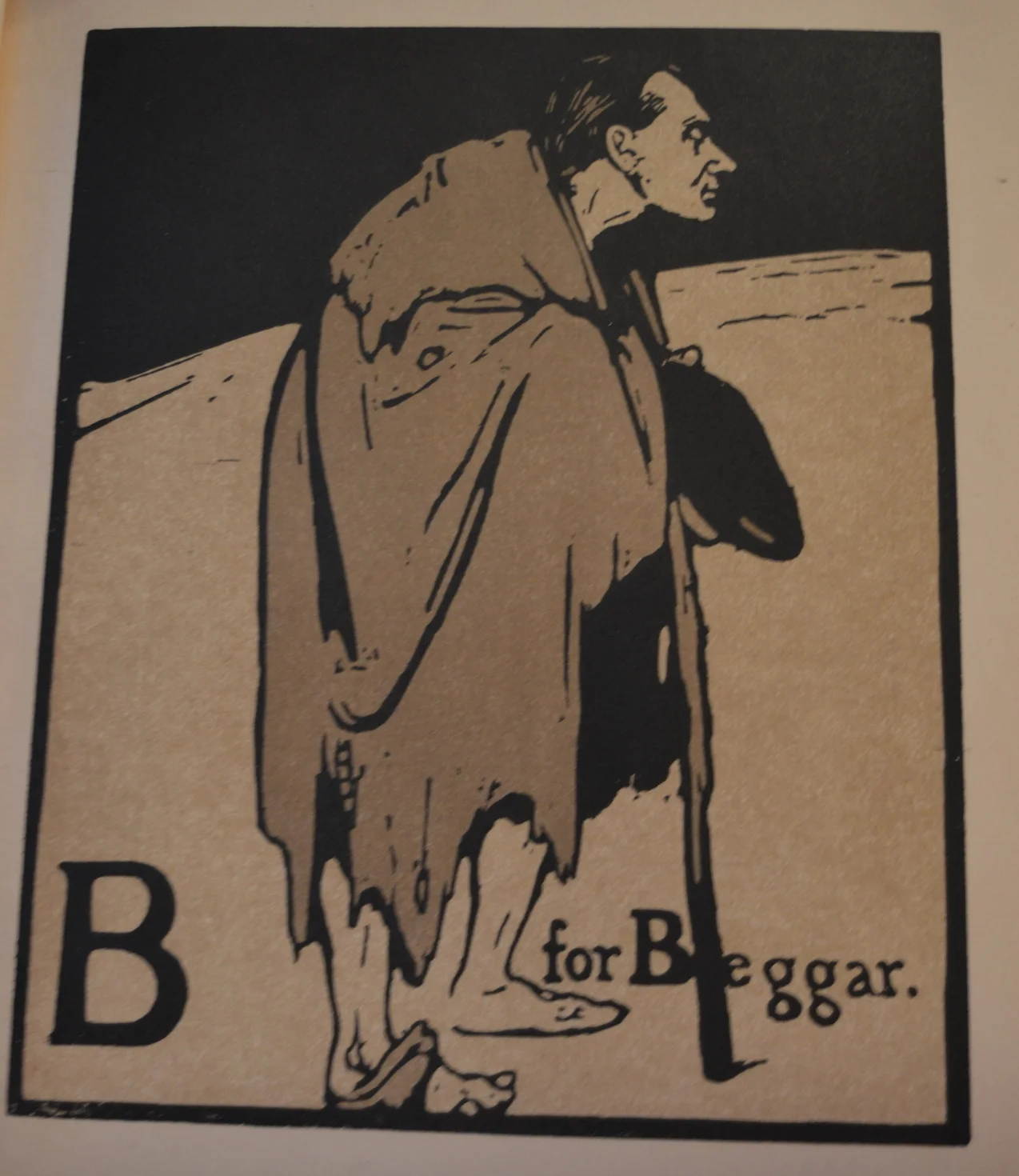 William Nicholson, 'B is for Beggar', Dimensions: 25.5cm x 31cm