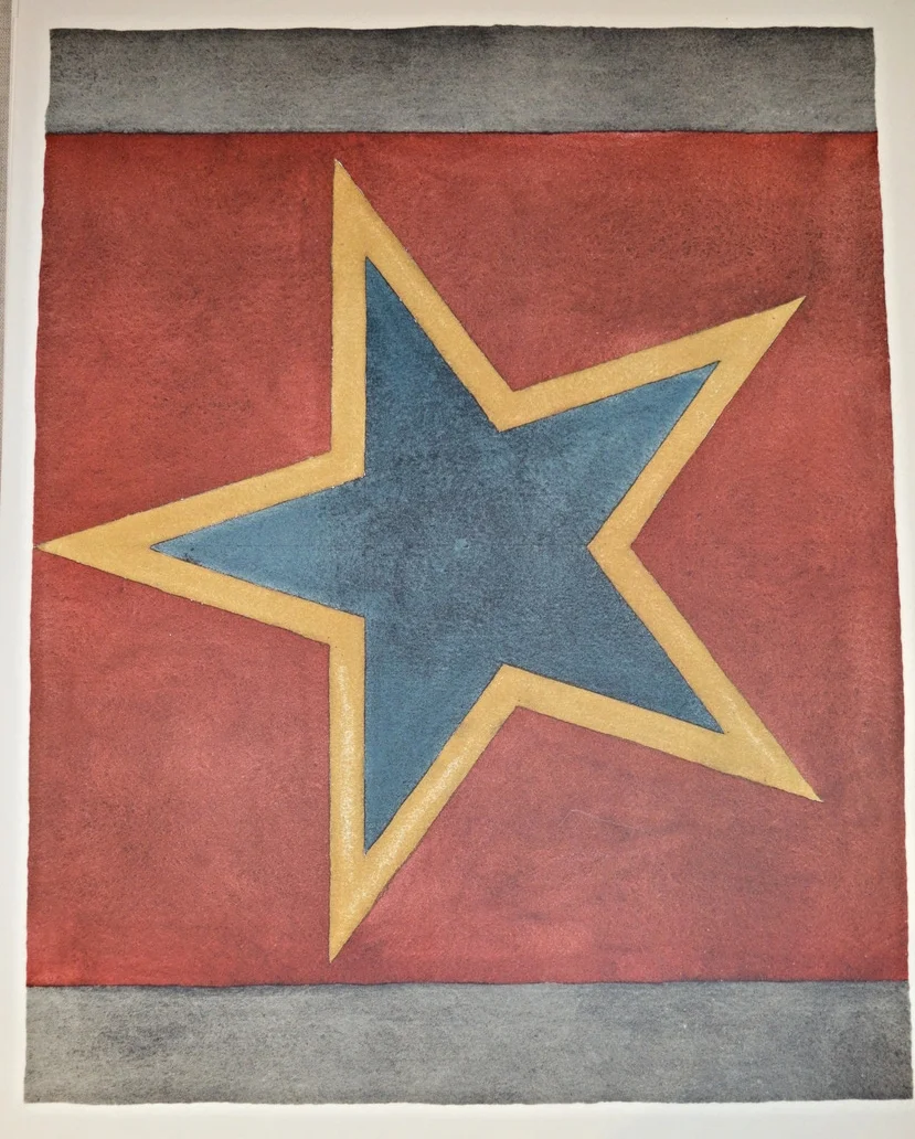 Sol LeWitt  'Sette stelle' 1983, lithographs, dimensions: 40cm x 51cm