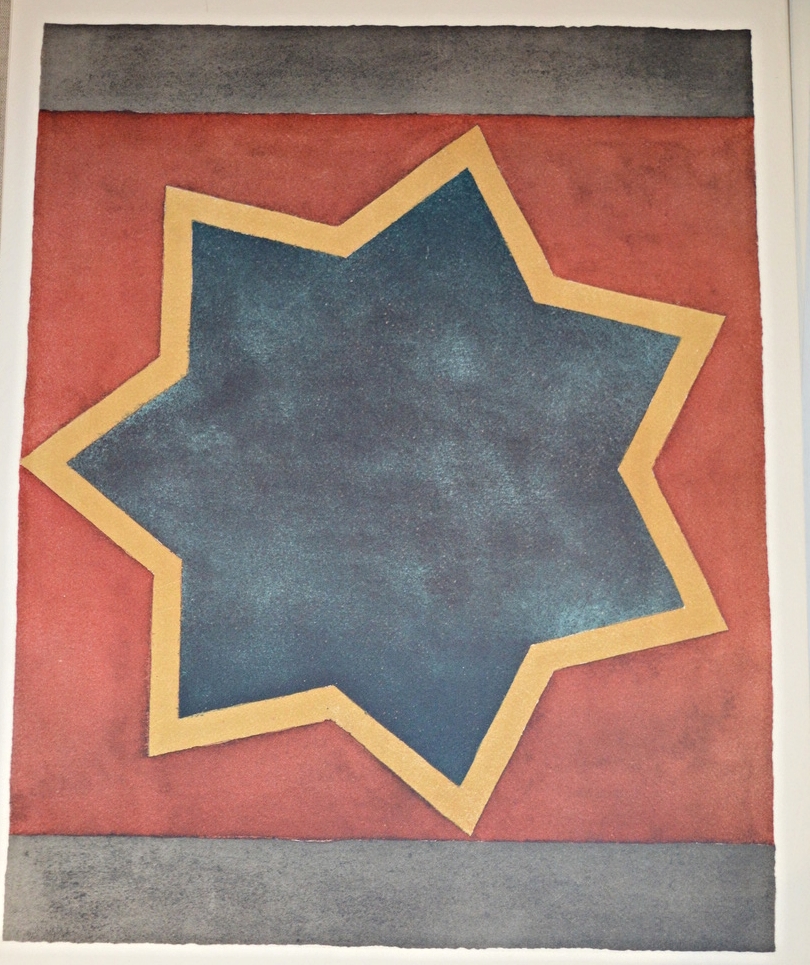 Sol LeWitt  'Sette stelle' 1983, lithographs, dimensions: 40cm x 51cm