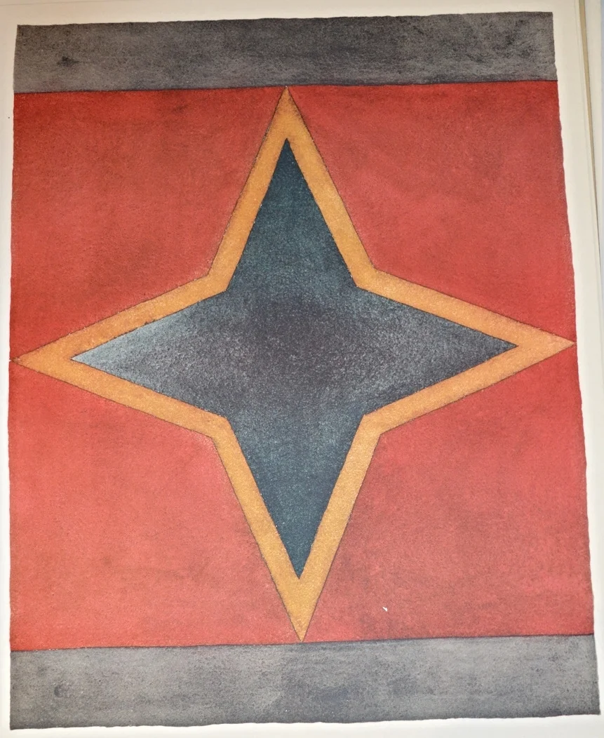 Sol LeWitt  'Sette stelle' 1983, lithographs, dimensions: 40cm x 51cm