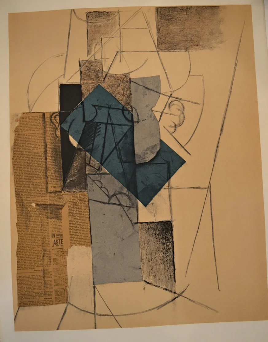 Pablo Picasso 'Tete d'homme au chapeau', offset lithograph, Dimensions: 64cm x 48cm, unframed