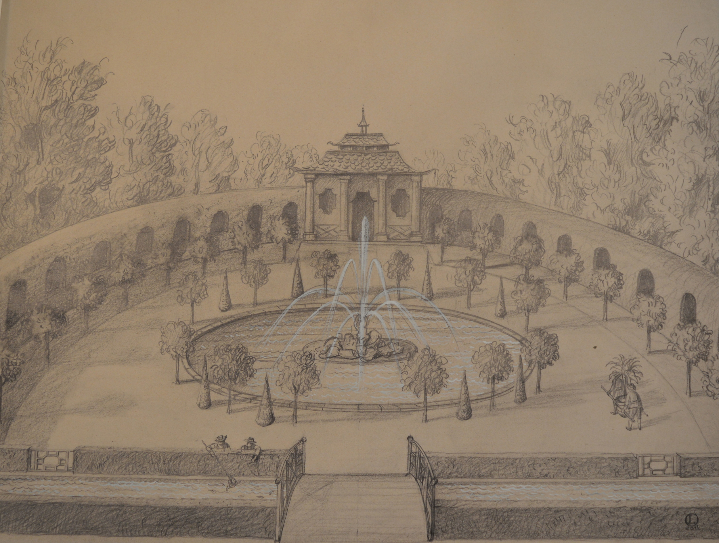 Lucinda Oakes, sketches, Dimensions: 64cm x 49cm unframed.