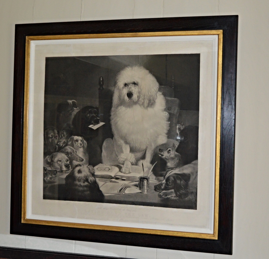 'Laying down the Law' Dimensions: 92cm x 90cm framed
