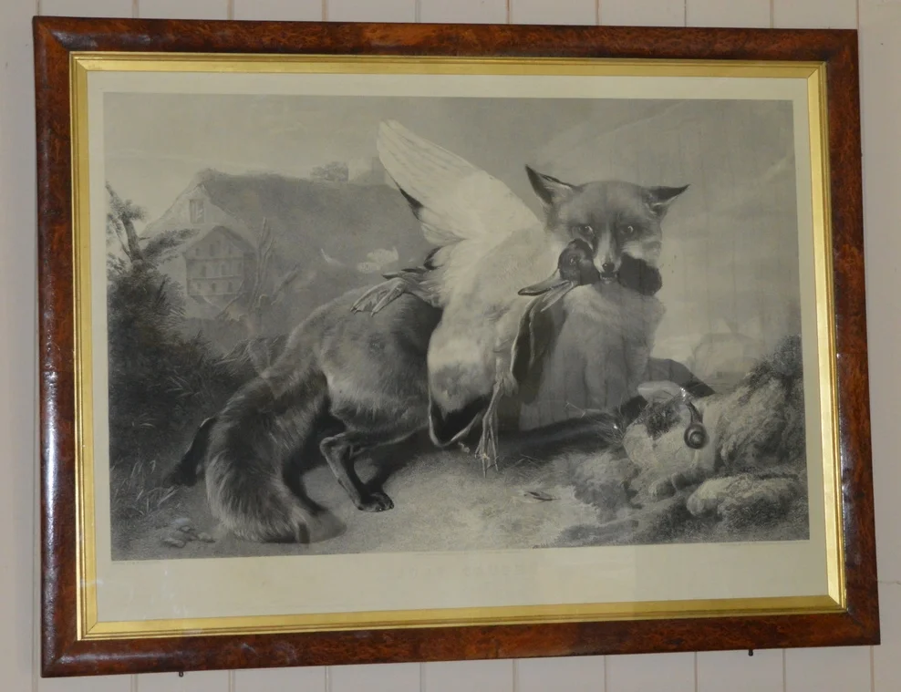 'Just Caught' Dimensions: 78cm x 99cm, framed.