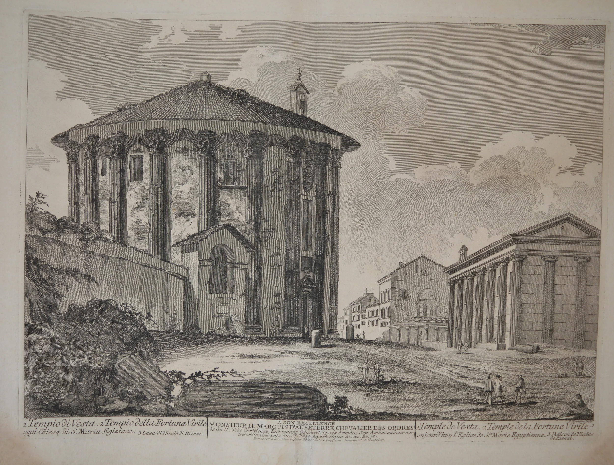 Views of Rome, Dimensions: 46.5cm x 59cm, unframed.
