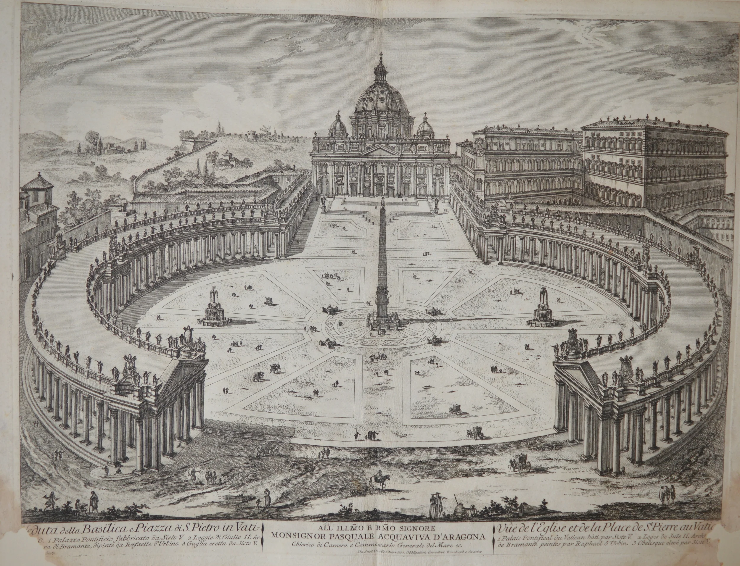 Views of Rome, Dimensions: 46.5cm x 59cm, unframed.