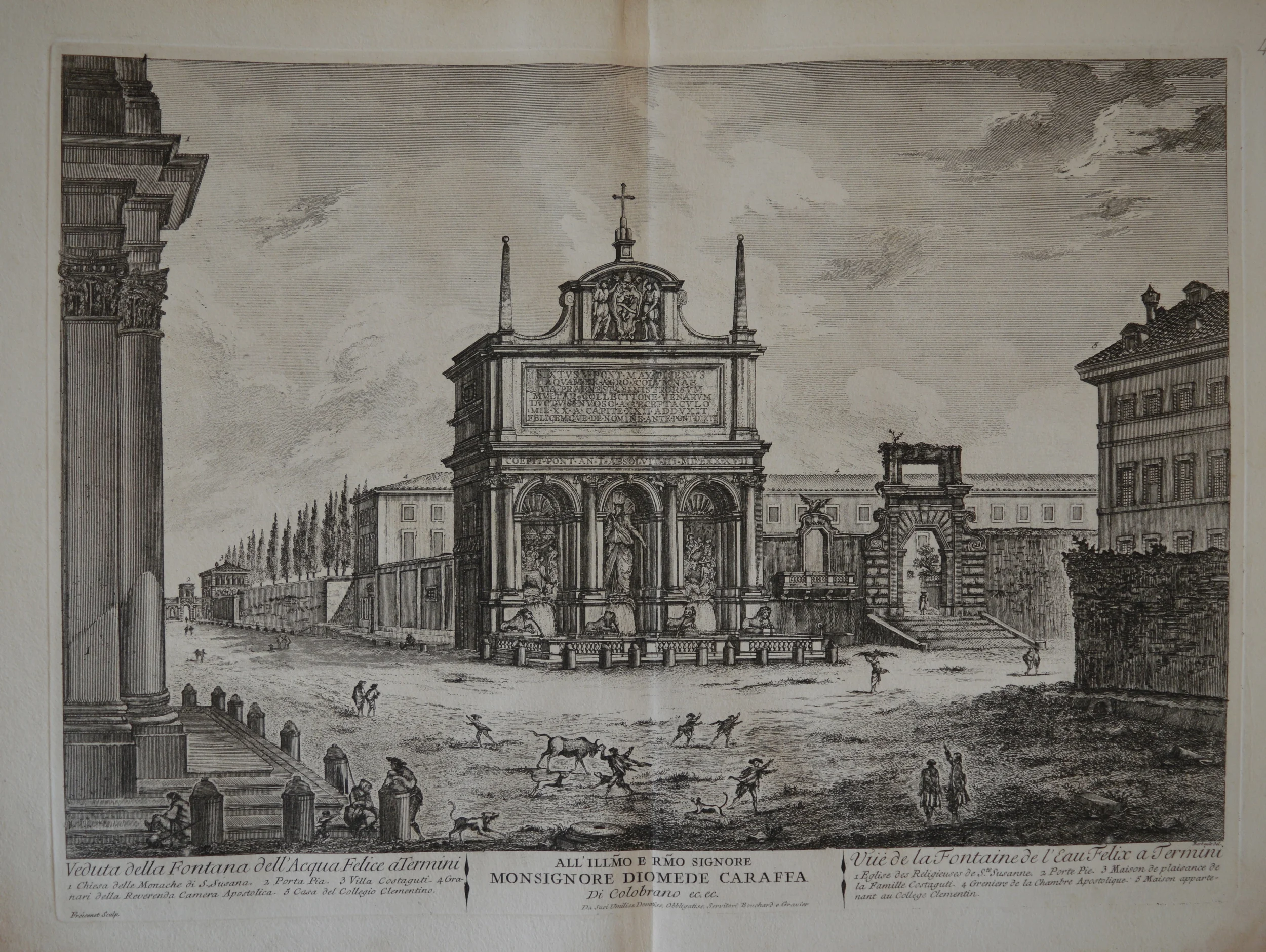Views of Rome, Dimensions: 46.5cm x 59cm, unframed.