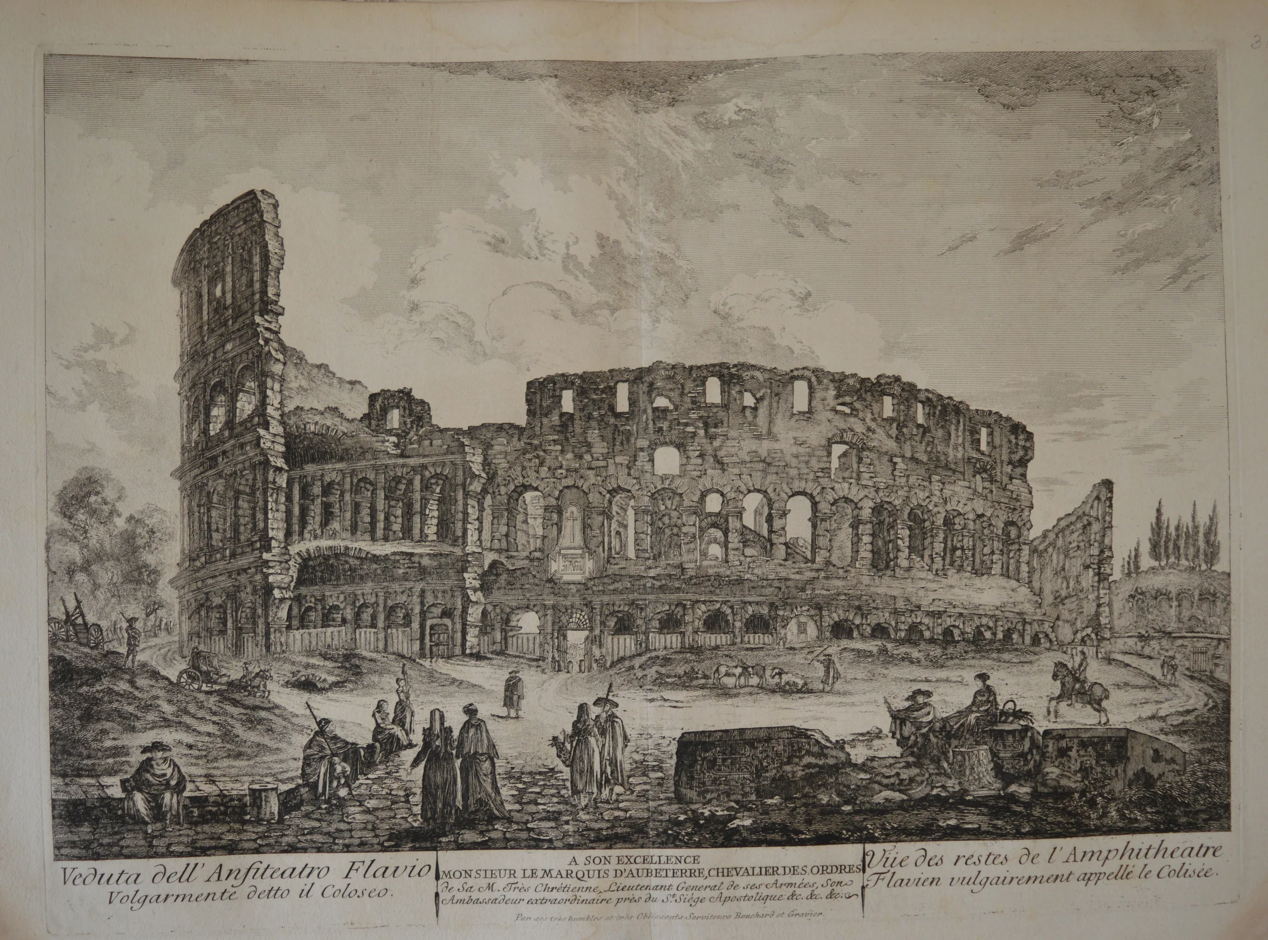 Views of Rome, Dimensions: 46.5cm x 59cm, unframed.