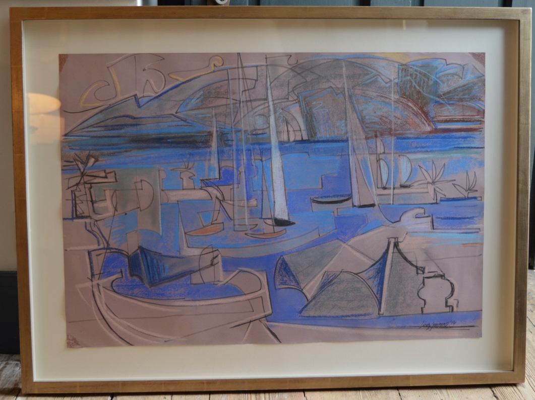 Lindy Guinness, Pastels, Dimensions framed: 67.5cm x 92cm, signed by artist.