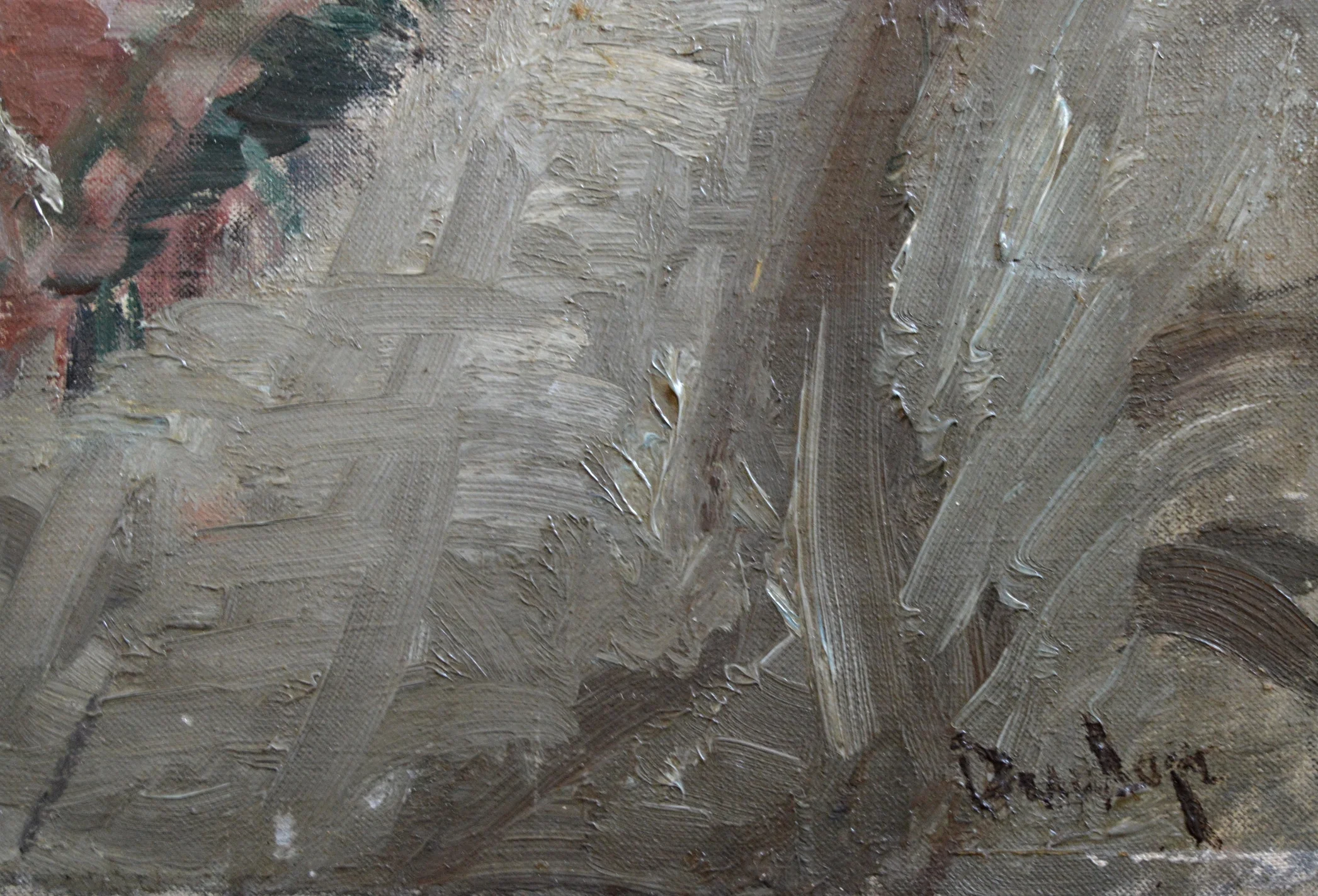 Signature of artist, bottom right.