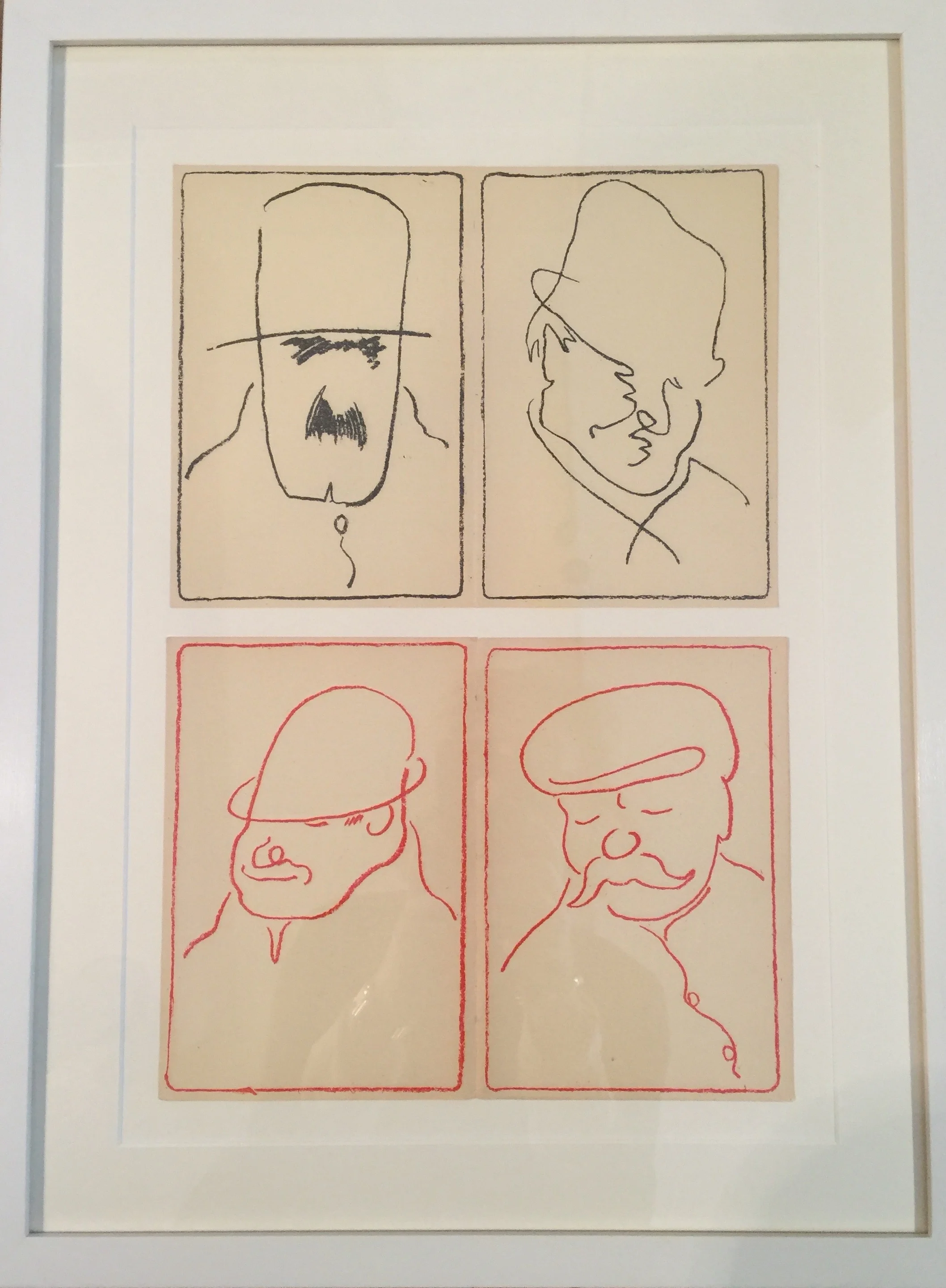 'Mens Faces' Set of 6