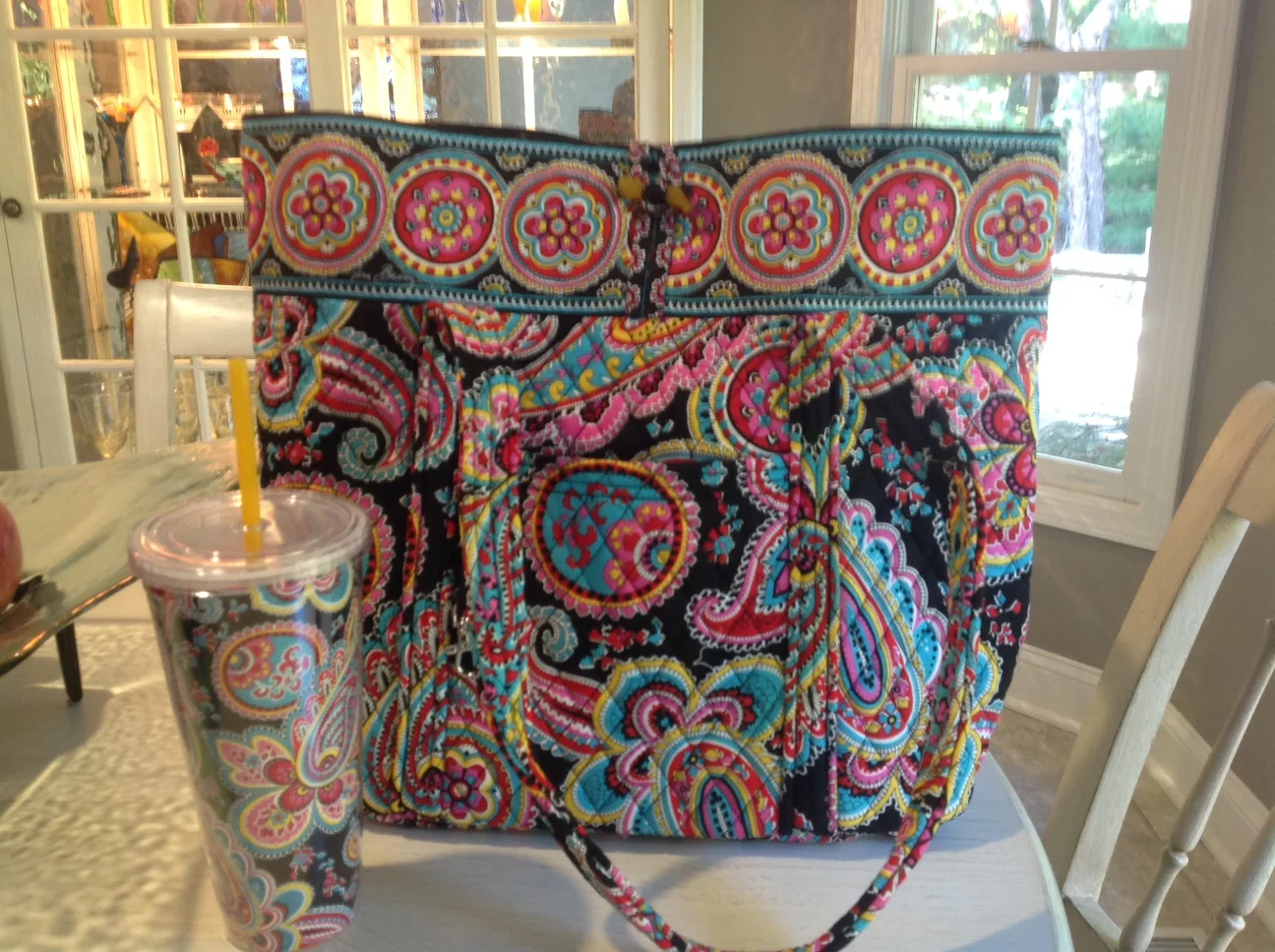 Vera Bradley Tote and Travel Tumbler