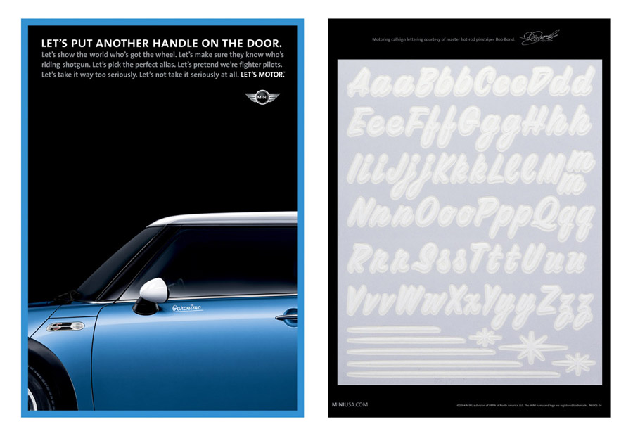 "Callsign Stickers" Print Role: Art Director Copywriter: Evan Fry Illustrator: Bob Bond