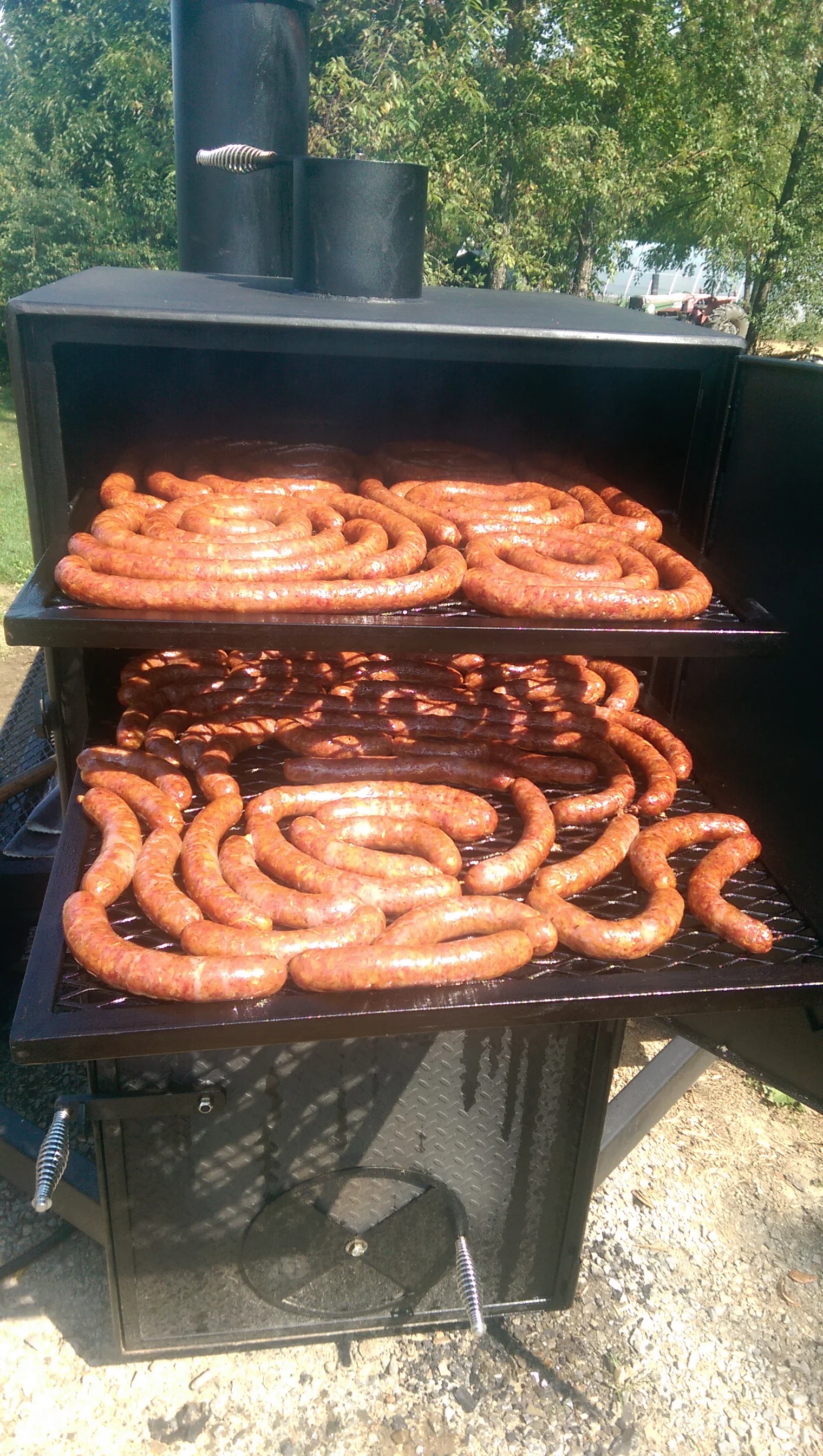 Andouille on the AOF Smoker