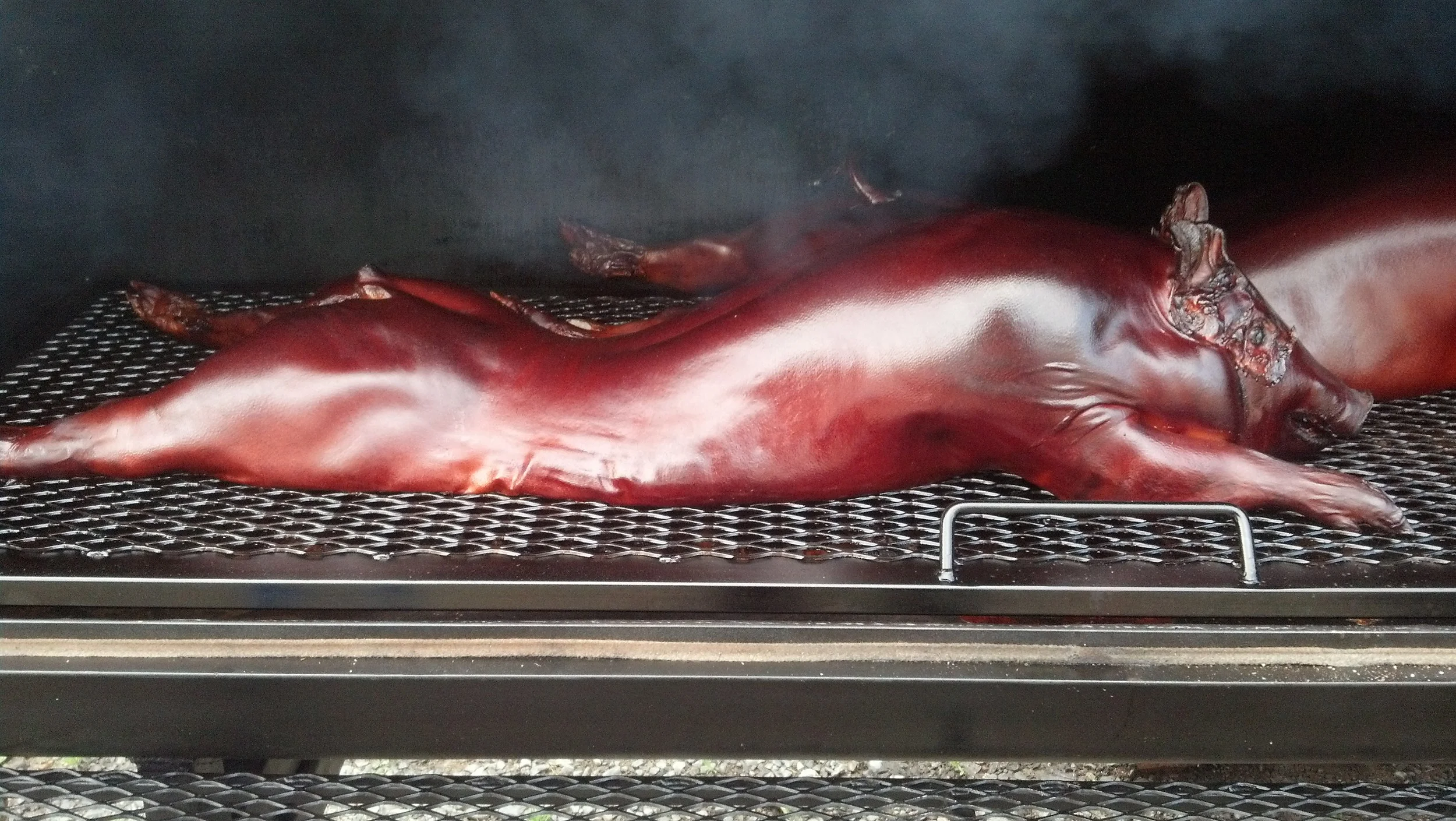 Whole Roaster on the AOF Smoker