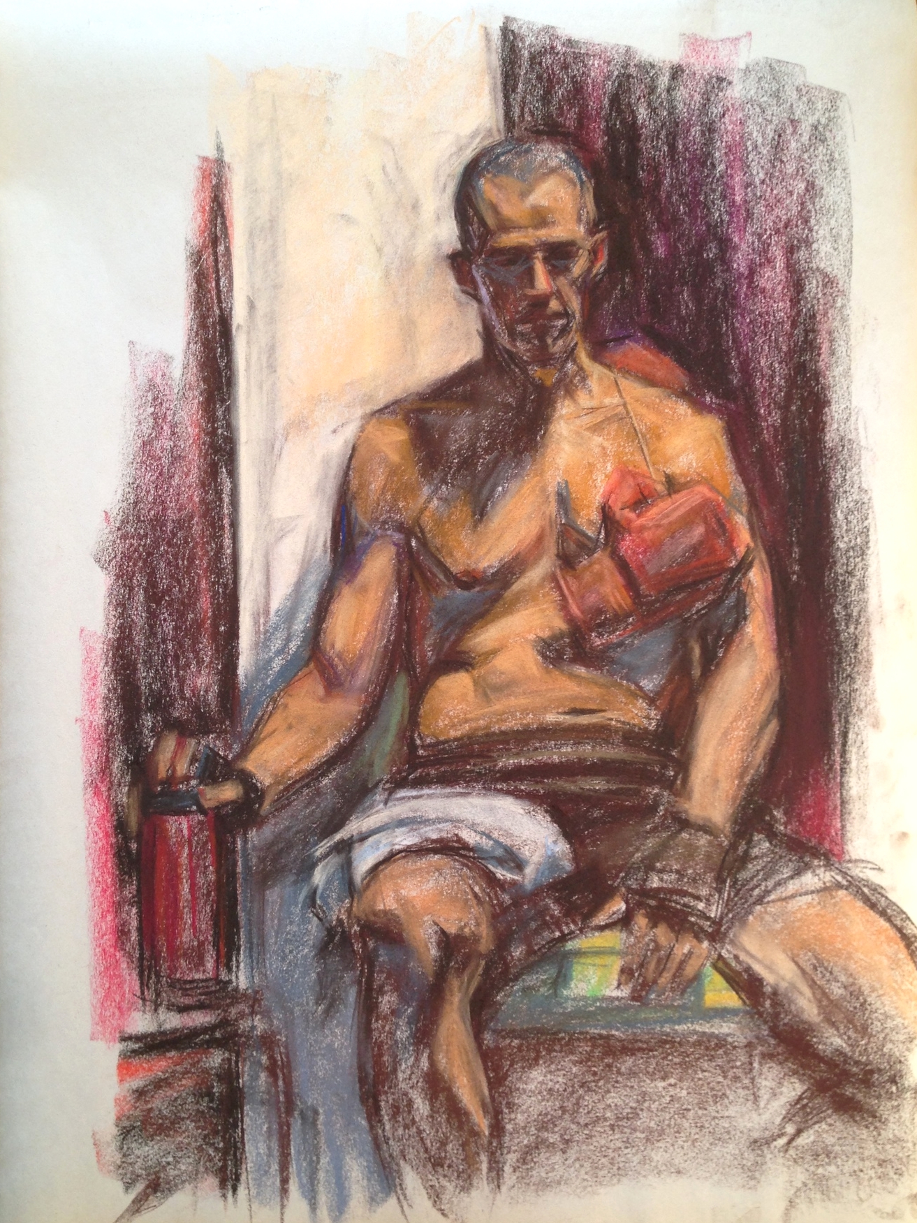 pastel on paper, 18"x24"