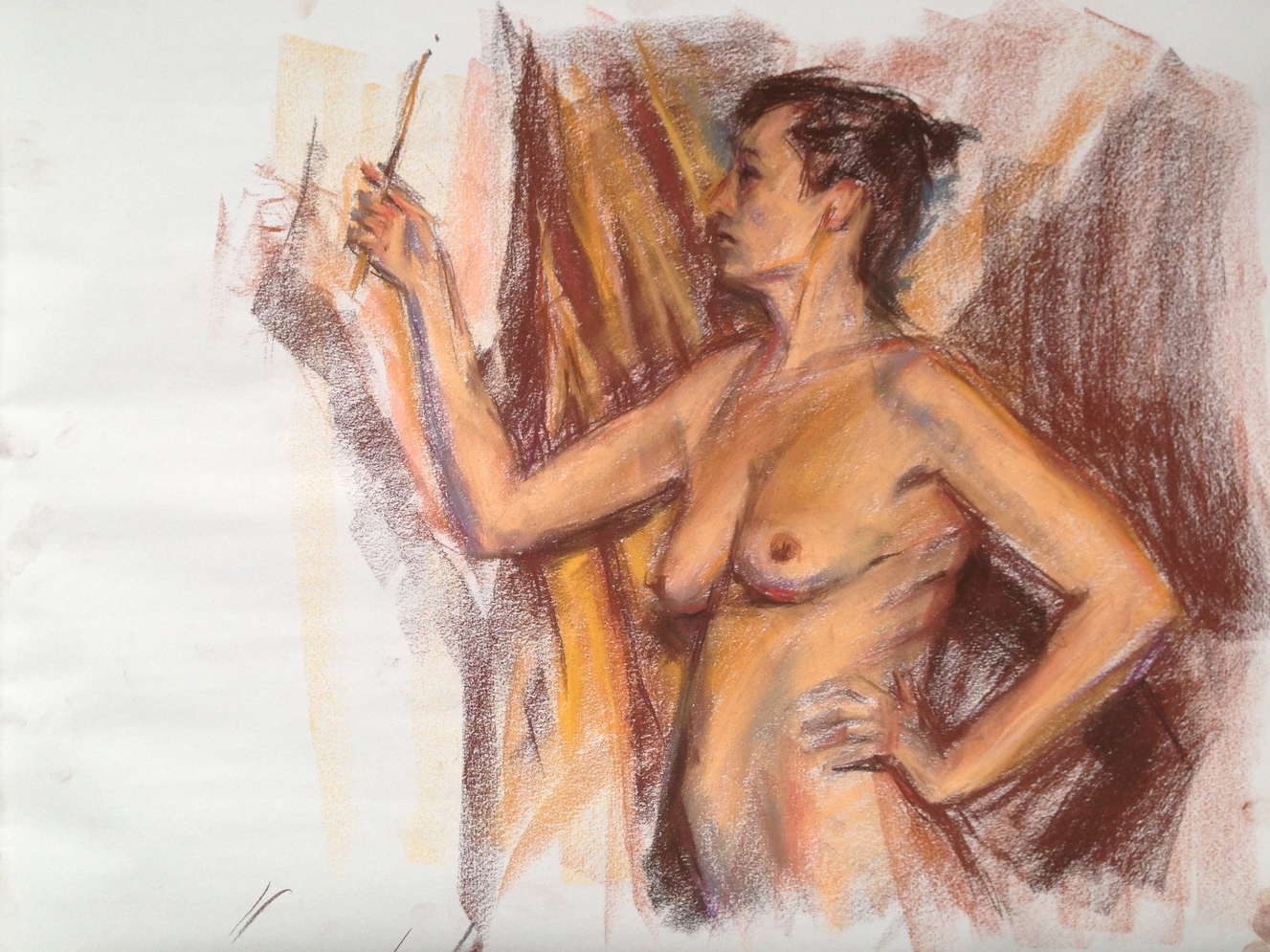 pastel on paper, 24"x18"
