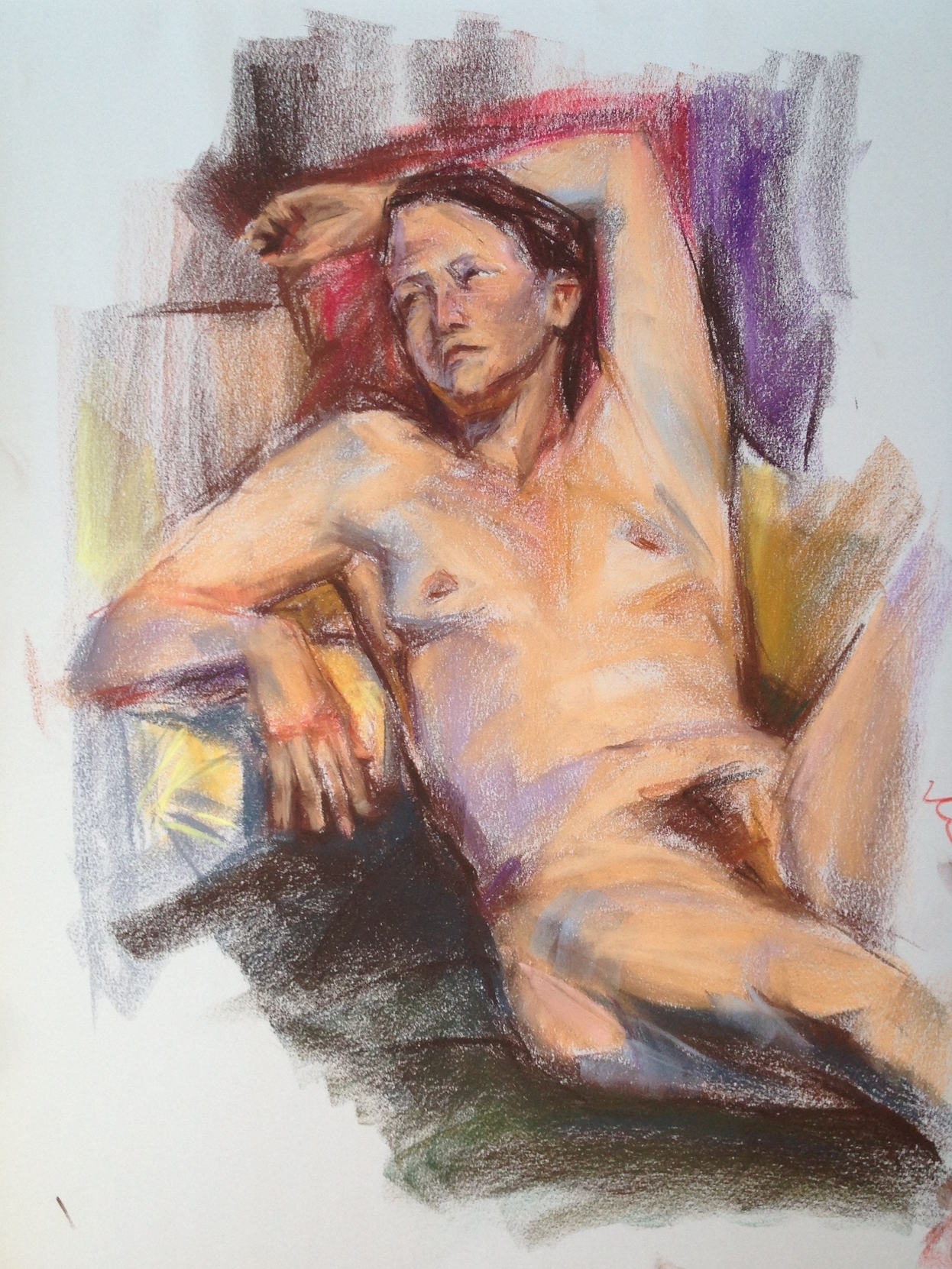 pastel on paper, 18"x24"