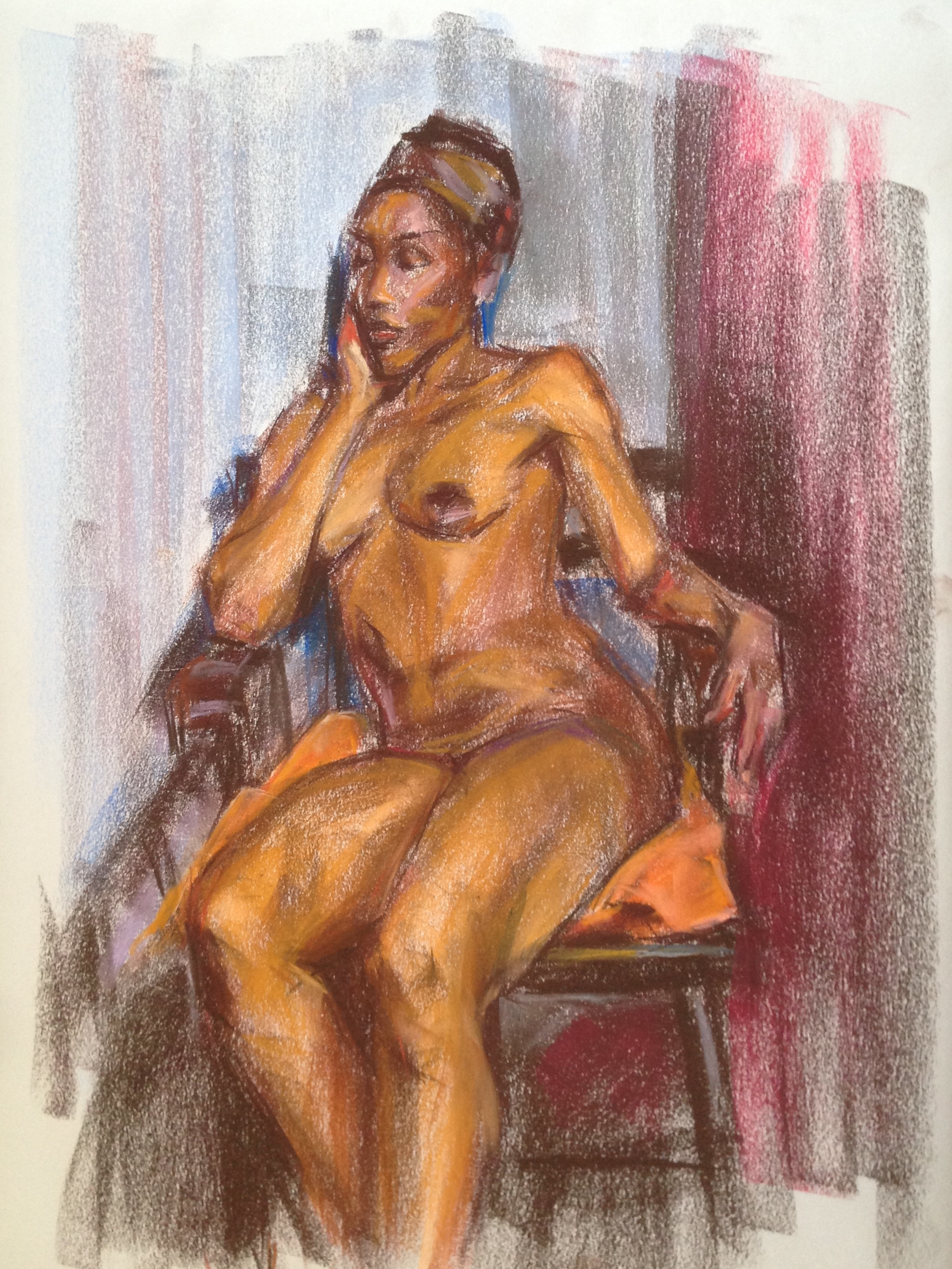 pastel on paper, 18"x24"