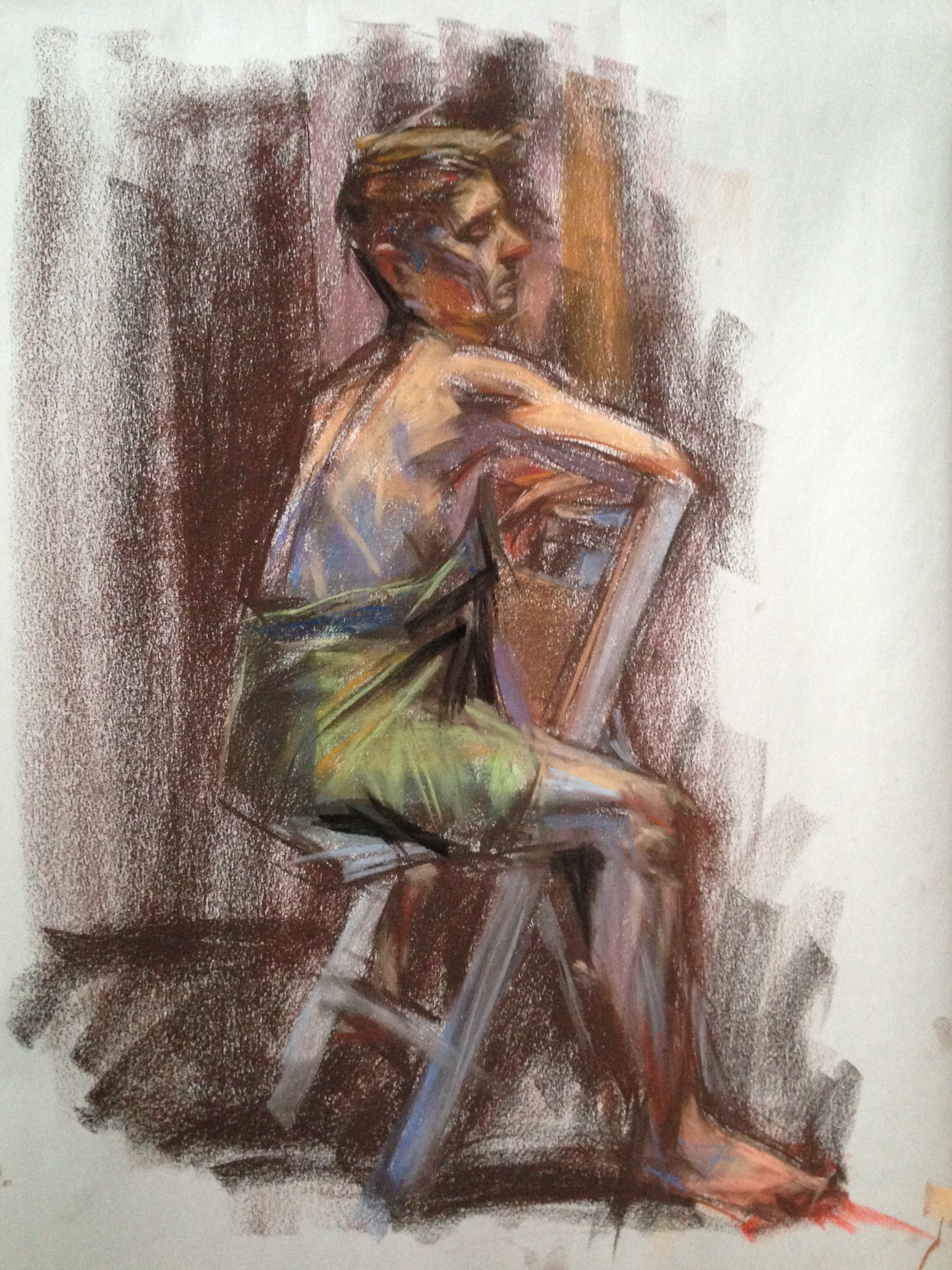 pastel on paper, 18"x24"
