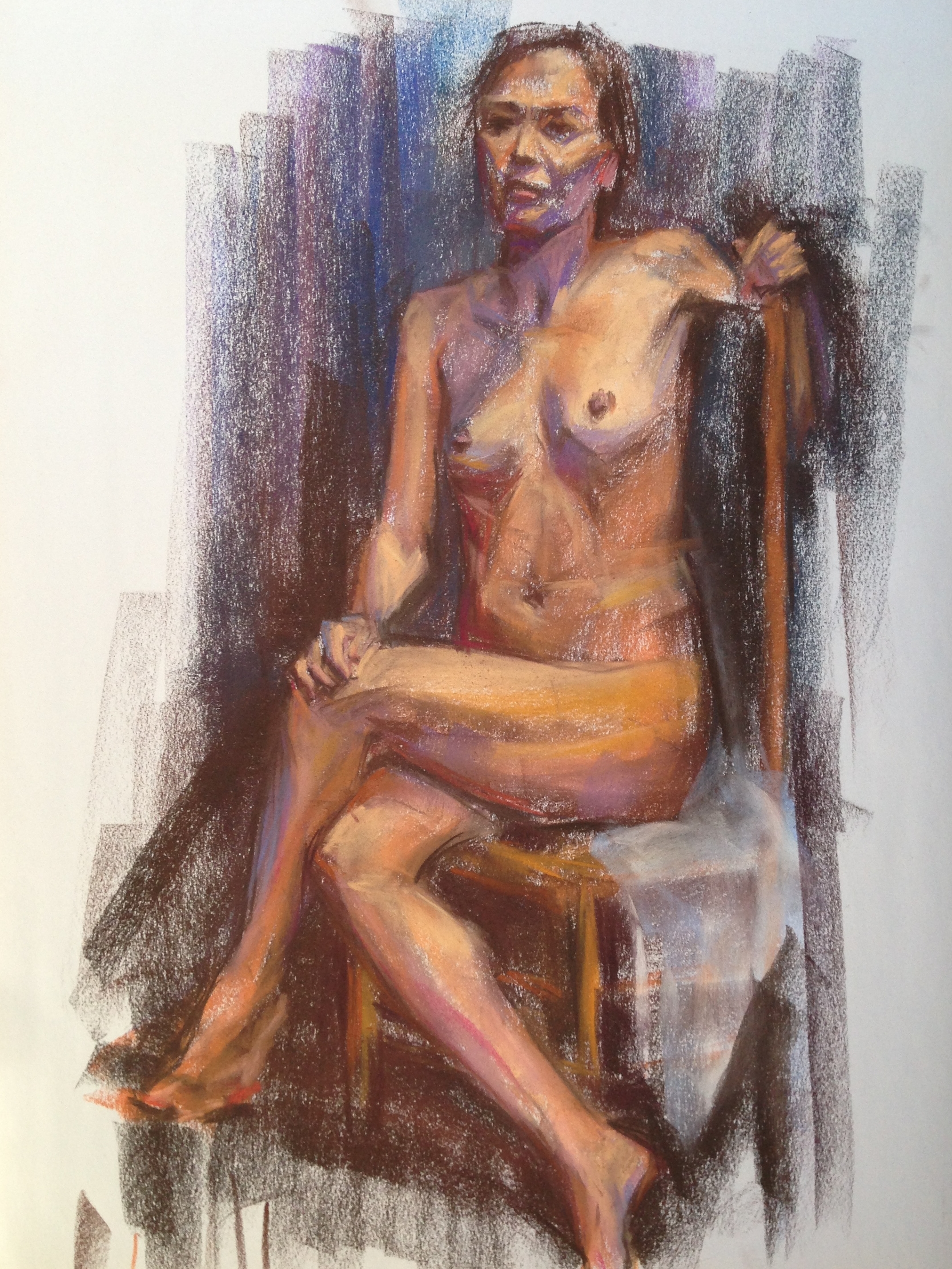 pastel on paper, 18"x24"