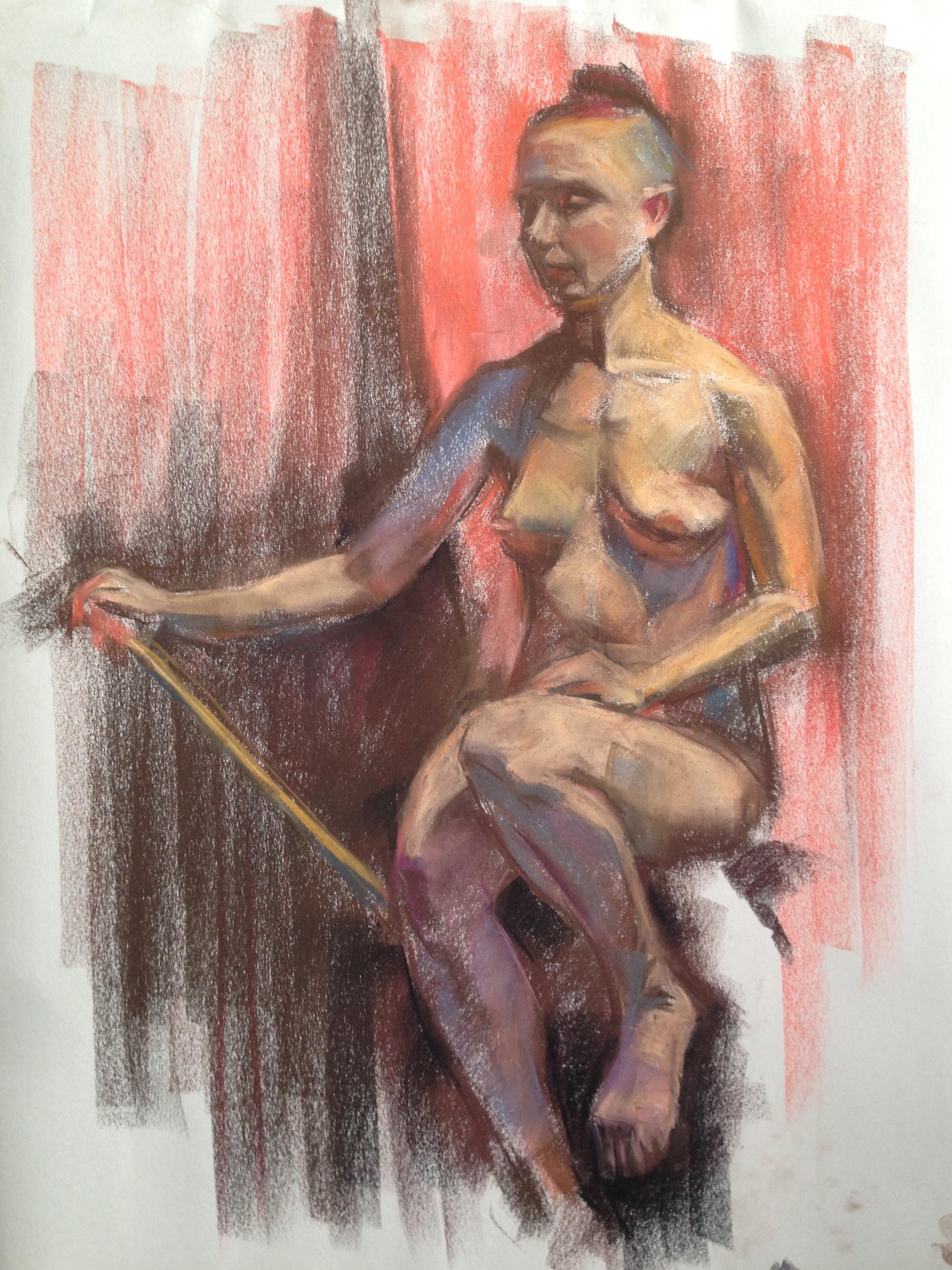pastel on paper, 18"x24"