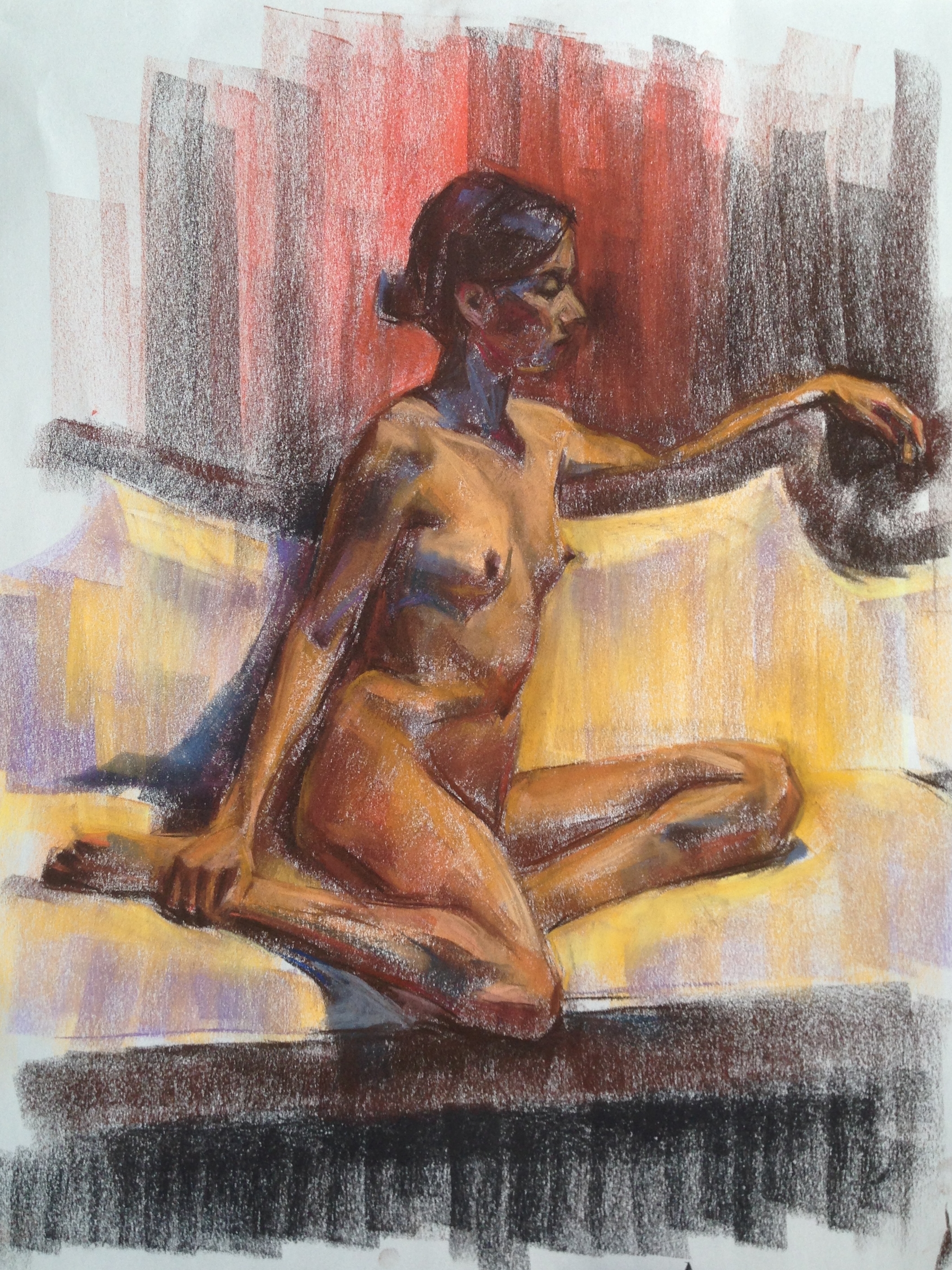 pastel on paper, 18"x24"