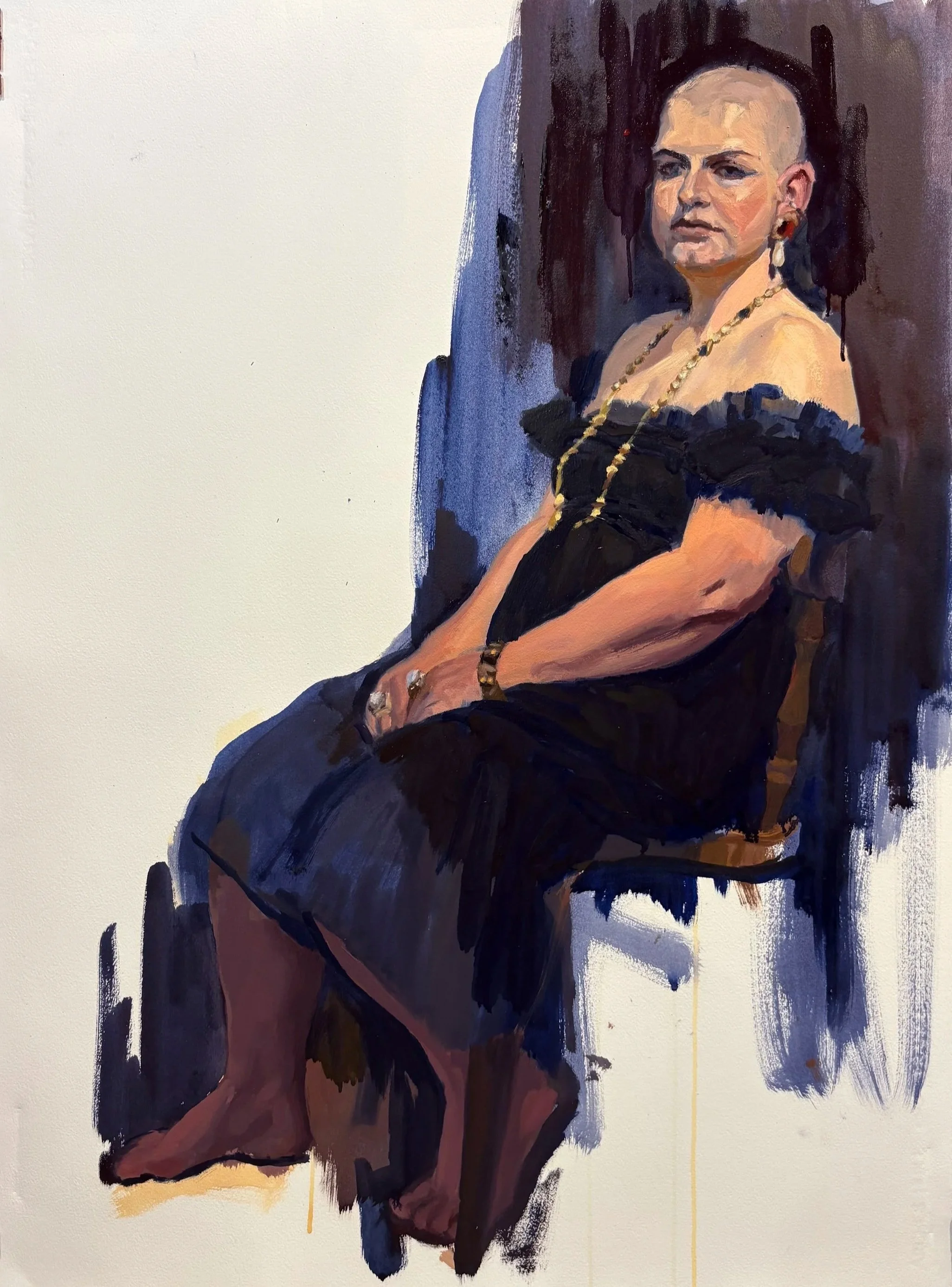  oil on paper, 21”x28” 