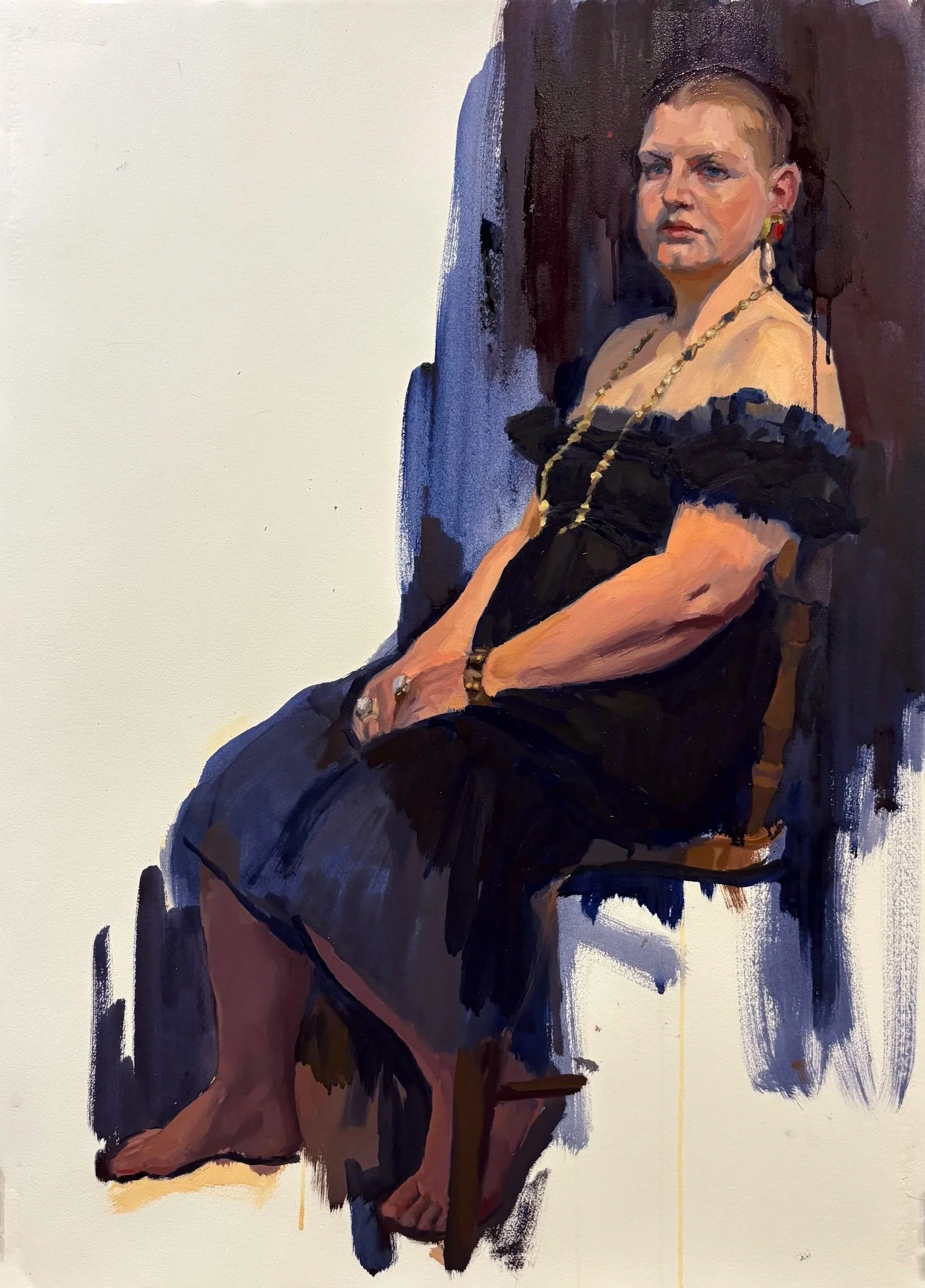  oil on paper, 21”x28” 