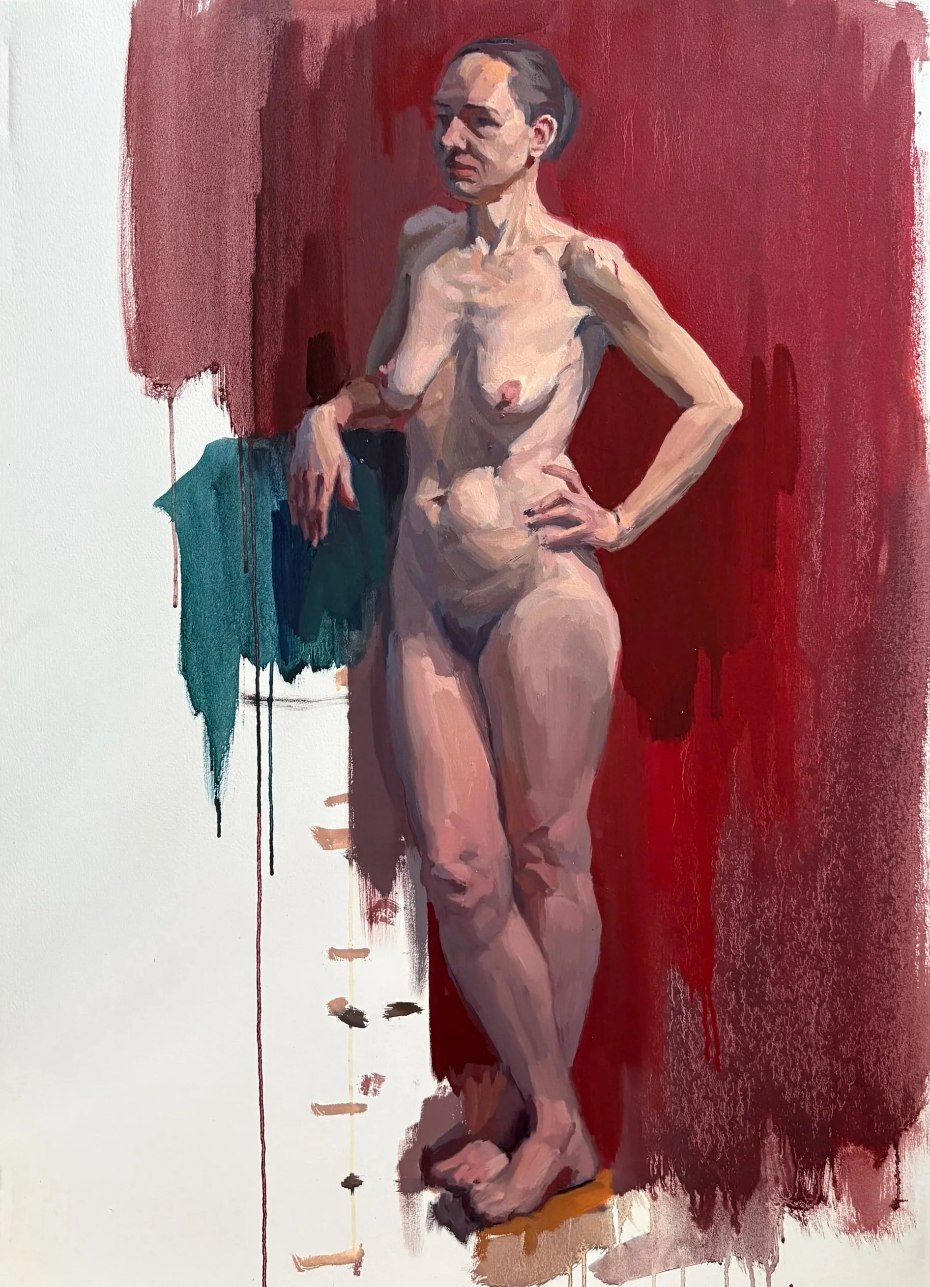  oil on paper, 21”x28” 